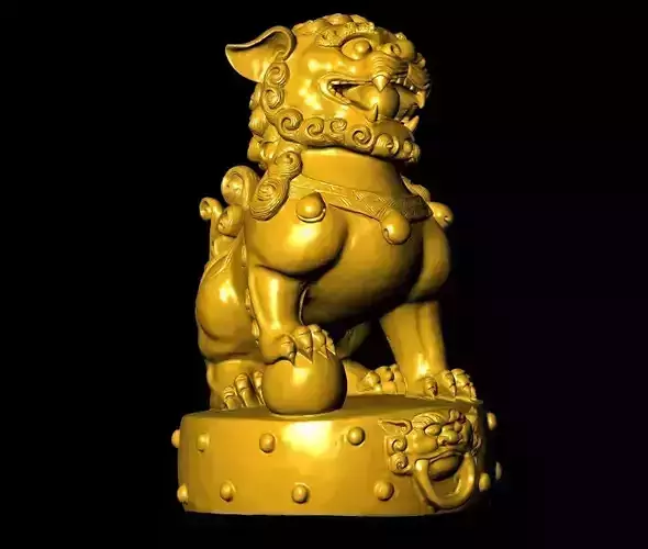 Chinese Lion Sculpture Sculpture Work-SCT014