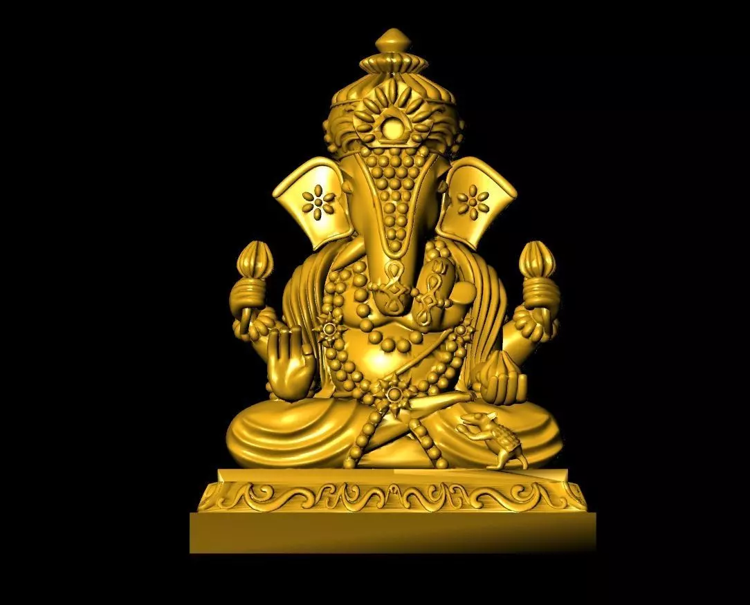Ganesha Sculpture Work-SCT012 3D print model_0