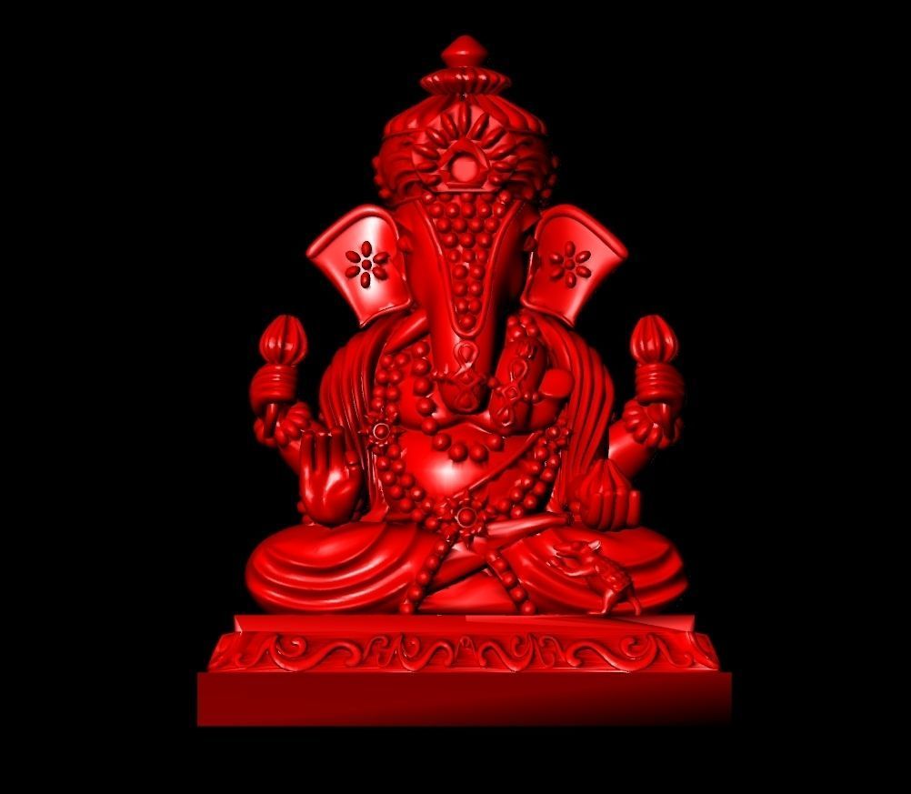 Ganesha Sculpture Work-SCT012 3D print model_3