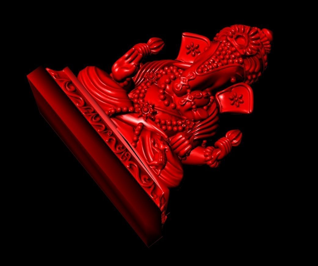 Ganesha Sculpture Work-SCT012 3D print model_4