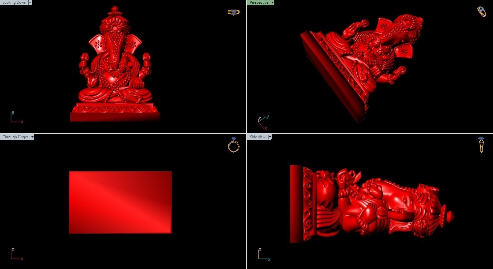 Ganesha Sculpture Work-SCT012 3D print model_6