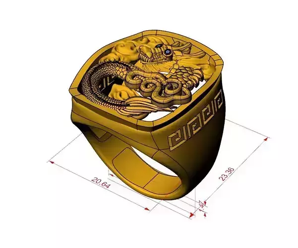 Dragon Ring Sculpture Work-SCT005
