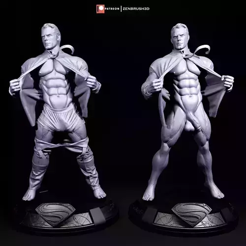 HENRY CAVILL - SUPERMAN - NFSW 3D PRINTING 3D print model