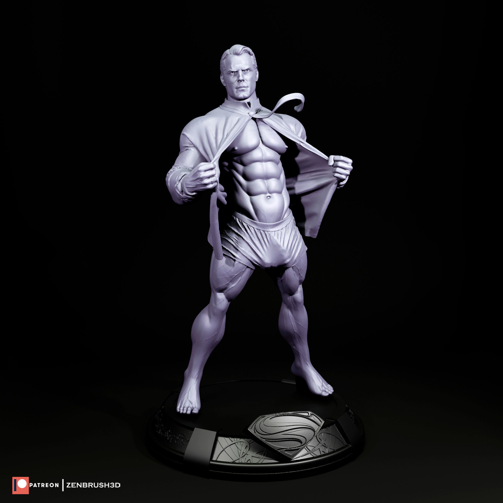 HENRY CAVILL - SUPERMAN - NFSW 3D PRINTING 3D print model_2