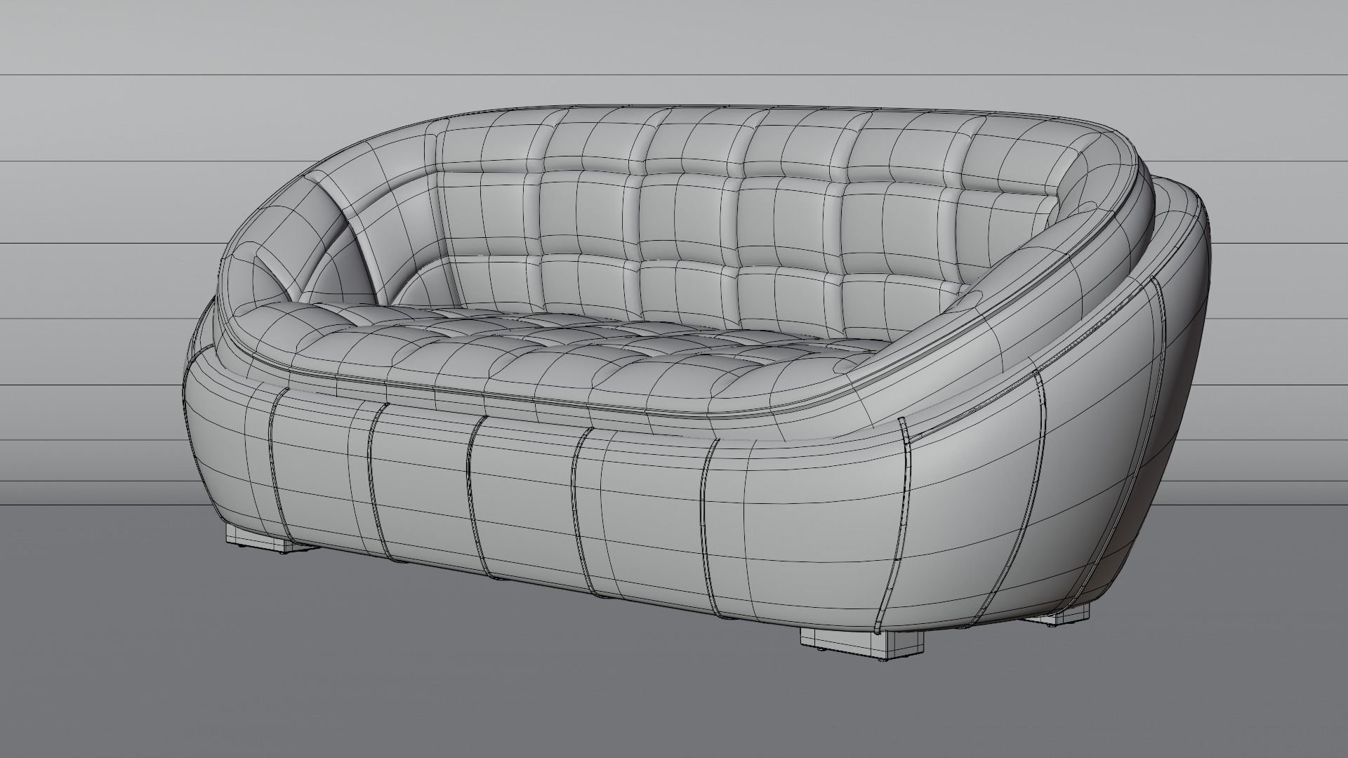 Opulent Sofa 3D model Low-poly 3D model_14