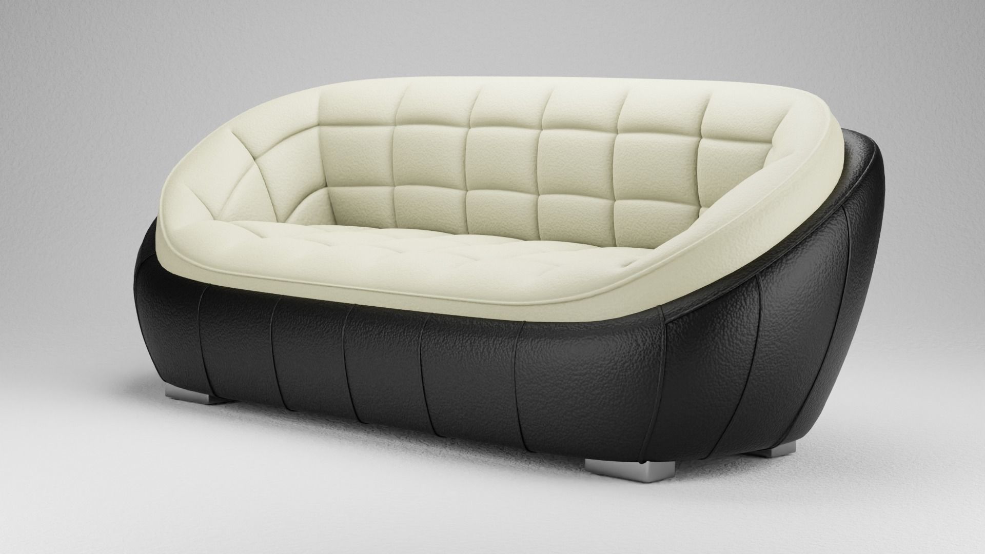 Opulent Sofa 3D model Low-poly 3D model_2