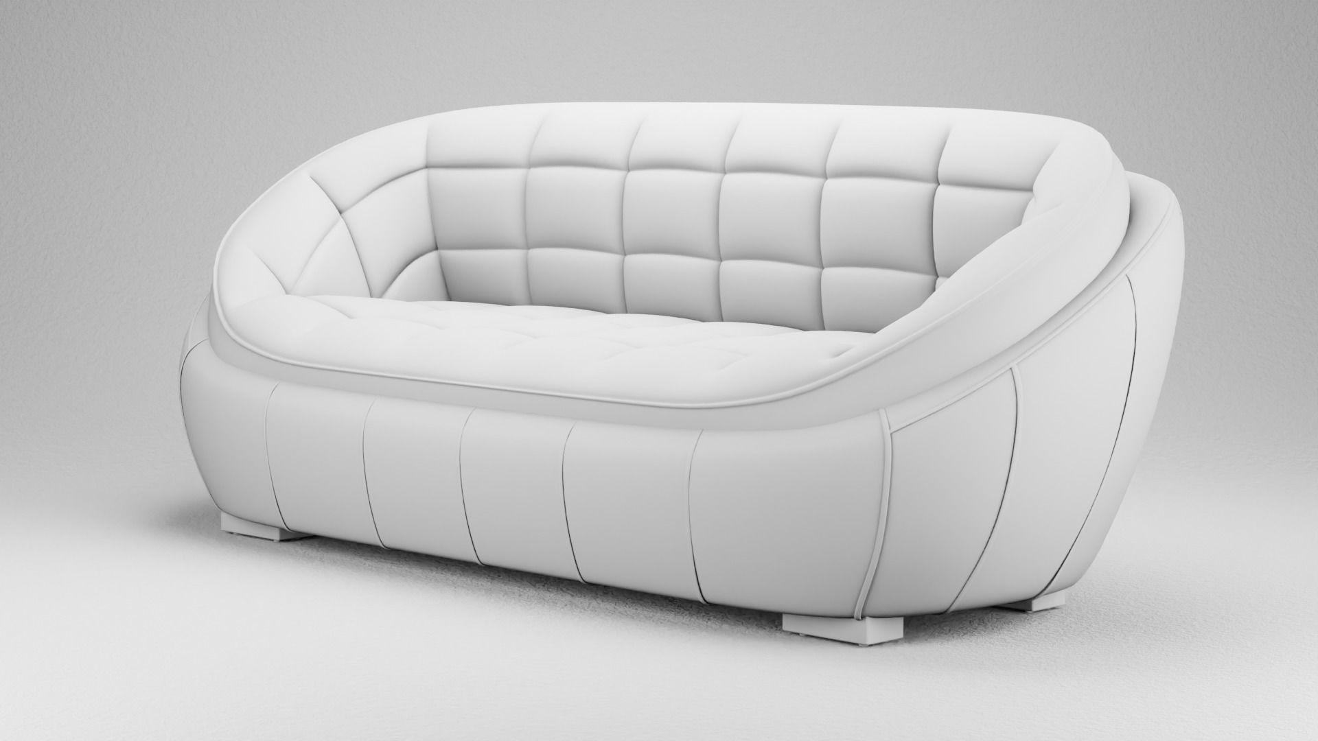 Opulent Sofa 3D model Low-poly 3D model_8