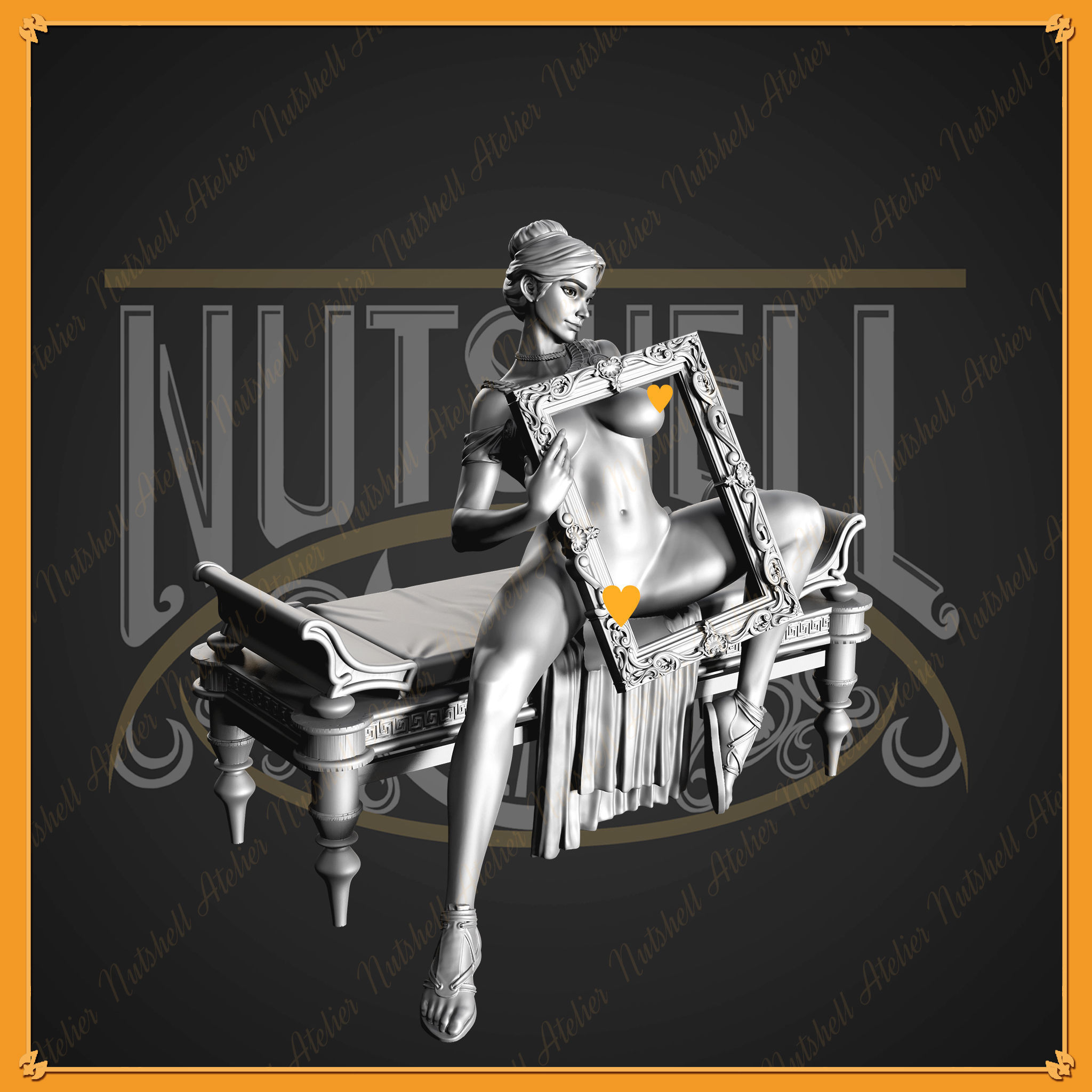 Nutshell Atelier - Athena - X-ray frame girl - NSFW 3D print model_6