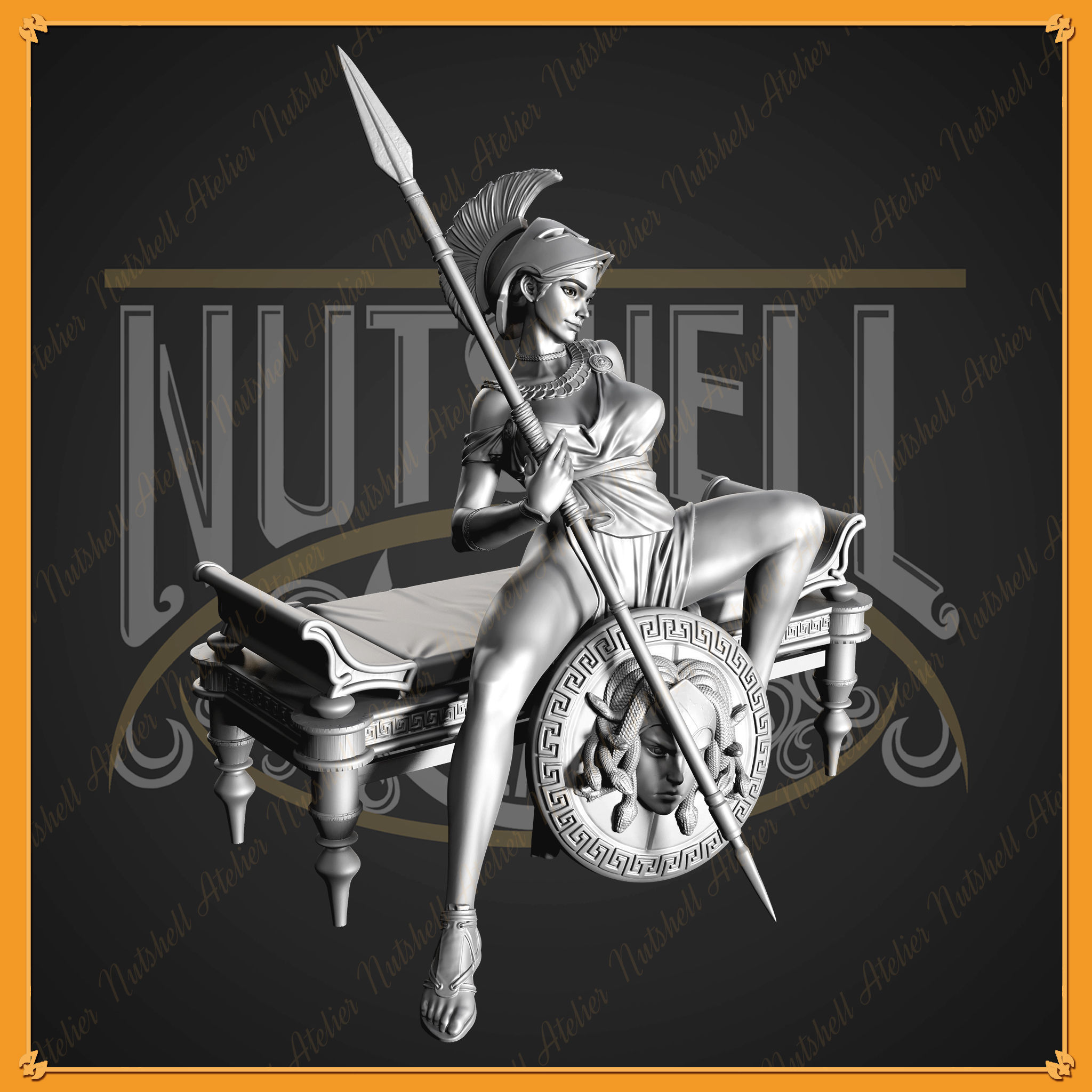 Nutshell Atelier - Athena - X-ray frame girl - NSFW 3D print model_5