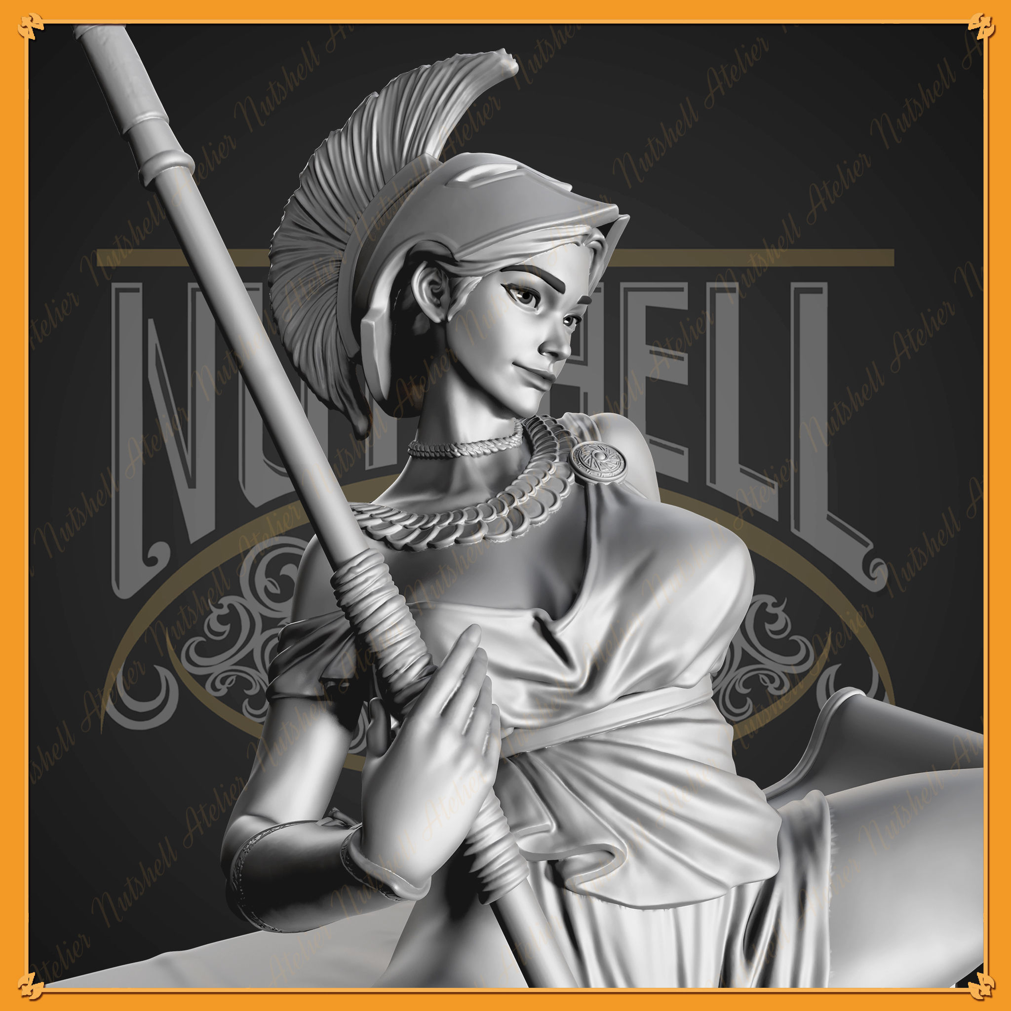 Nutshell Atelier - Athena - X-ray frame girl - NSFW 3D print model_7