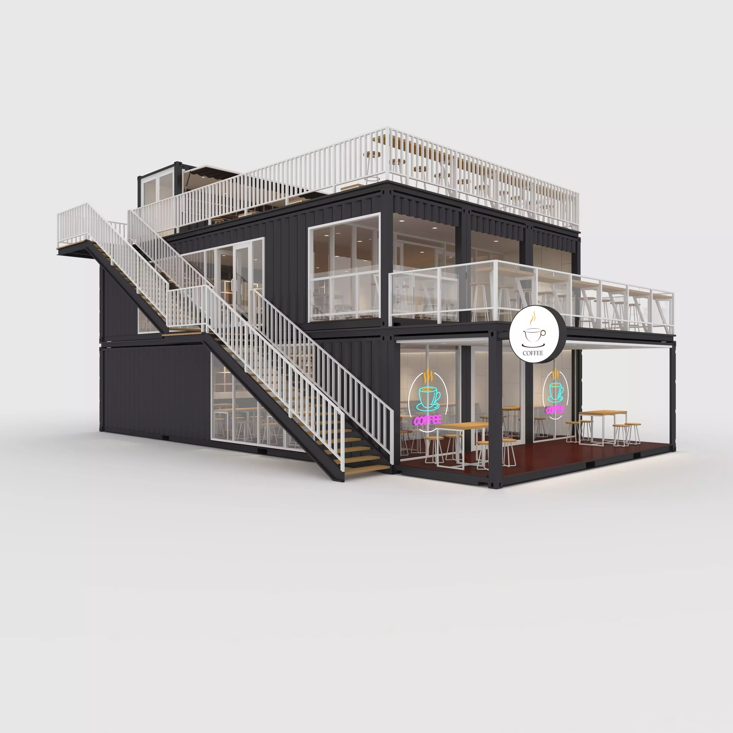 Container Cafe 10 3D model_0