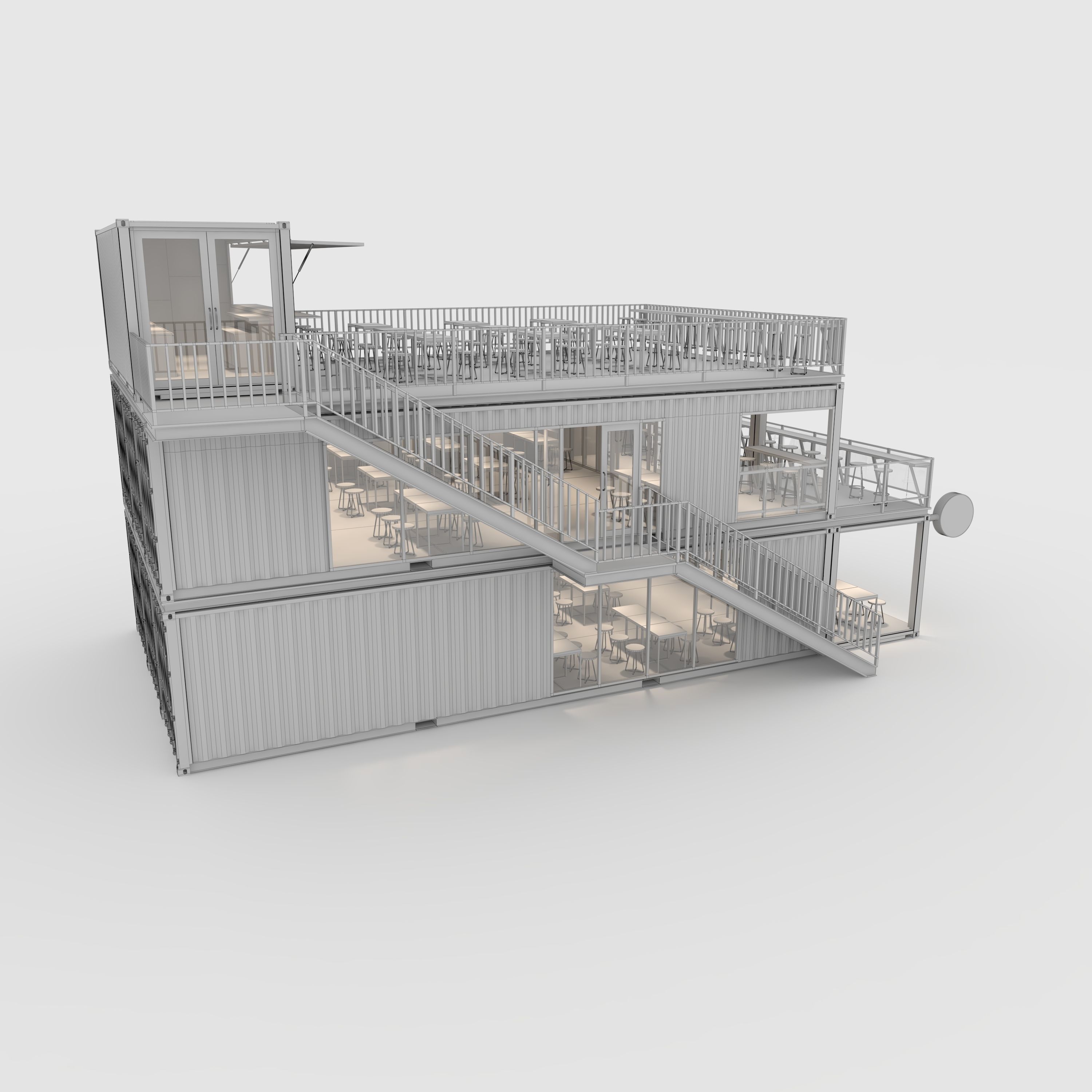 Container Cafe 10 3D model_17