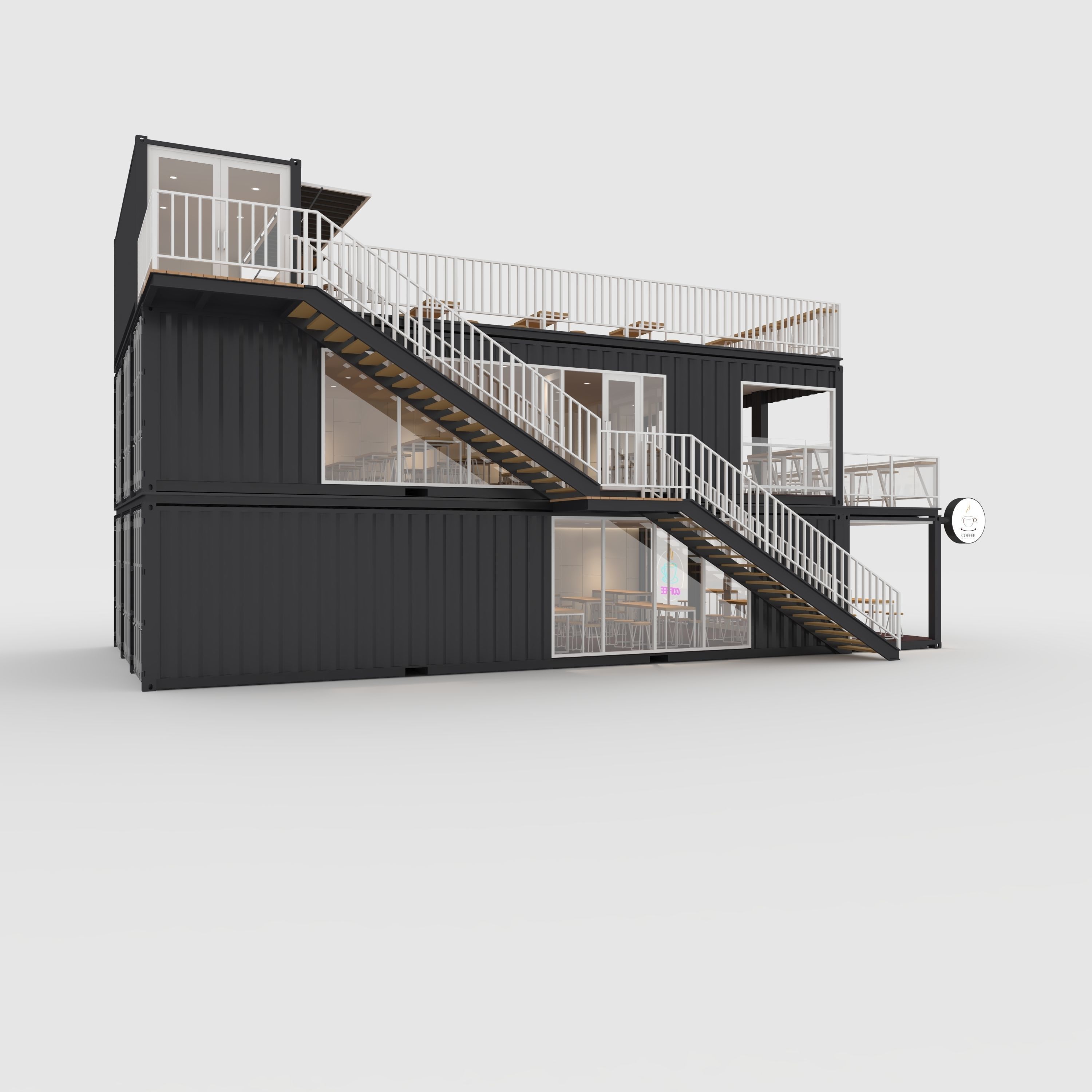 Container Cafe 10 3D model_6