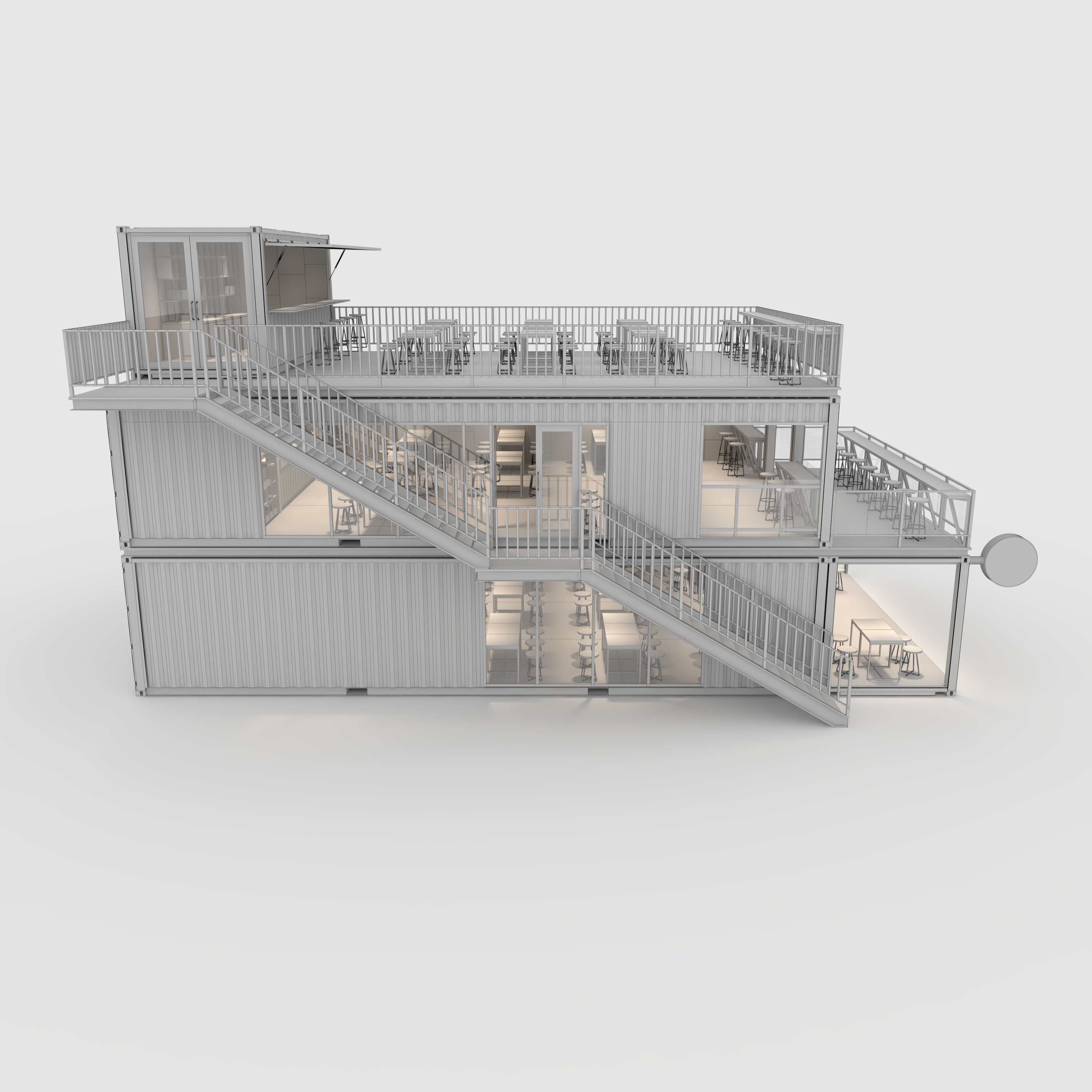 Container Cafe 10 3D model_19