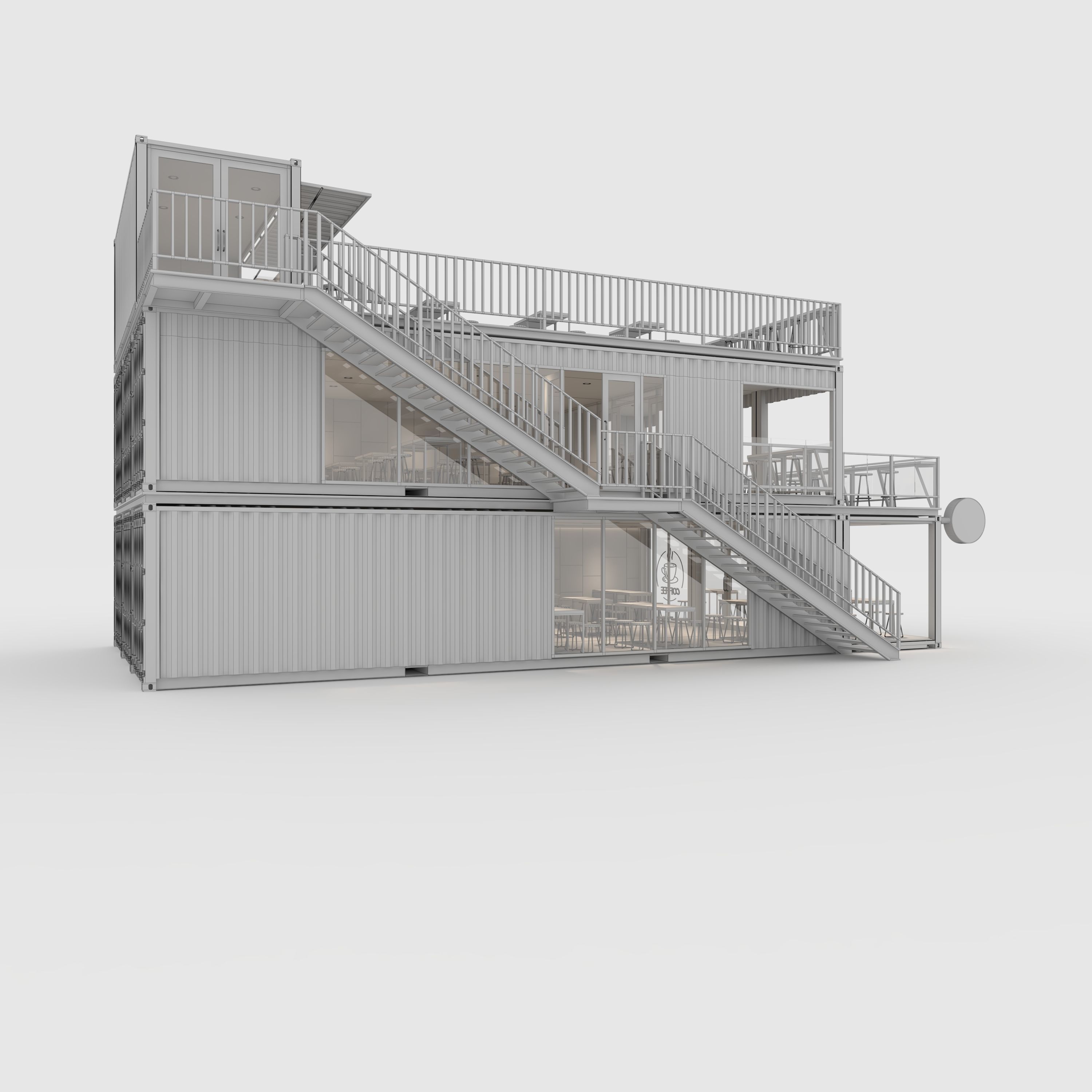 Container Cafe 10 3D model_7
