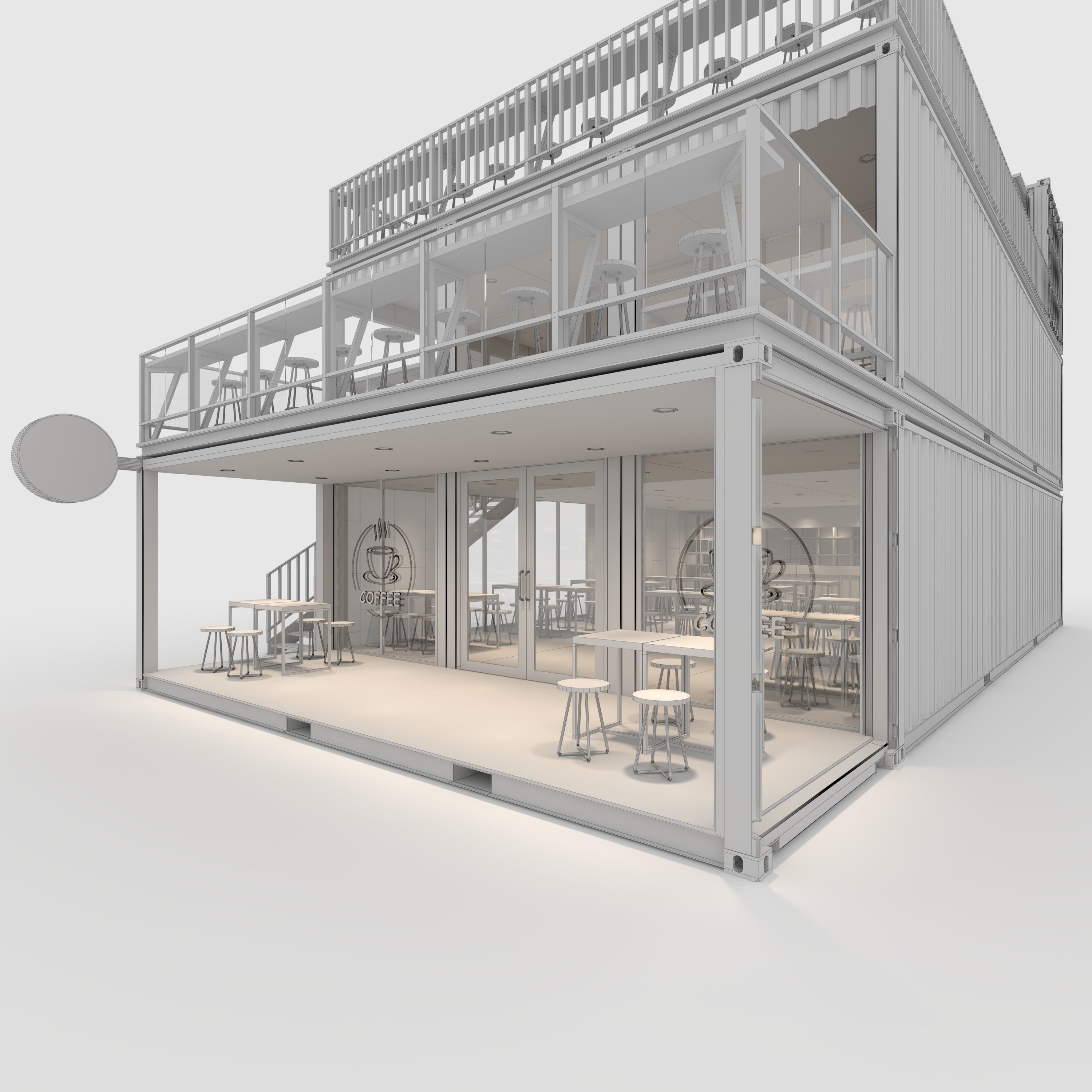 Container Cafe 10 3D model_23