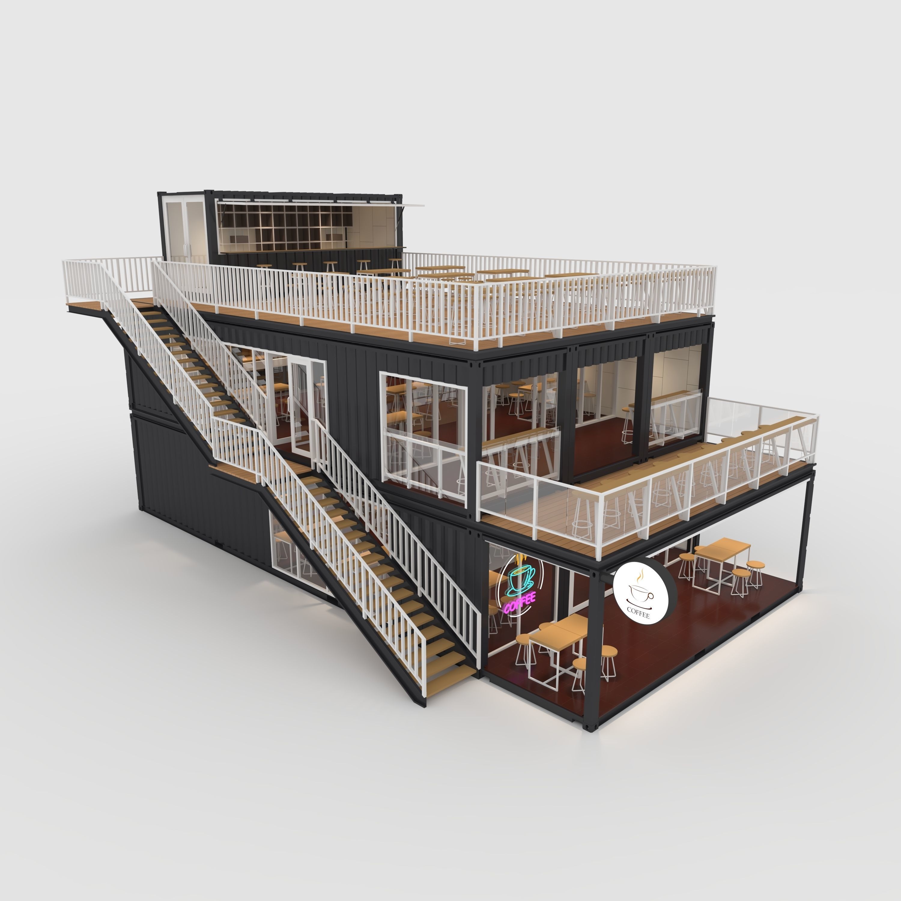 Container Cafe 10 3D model_10