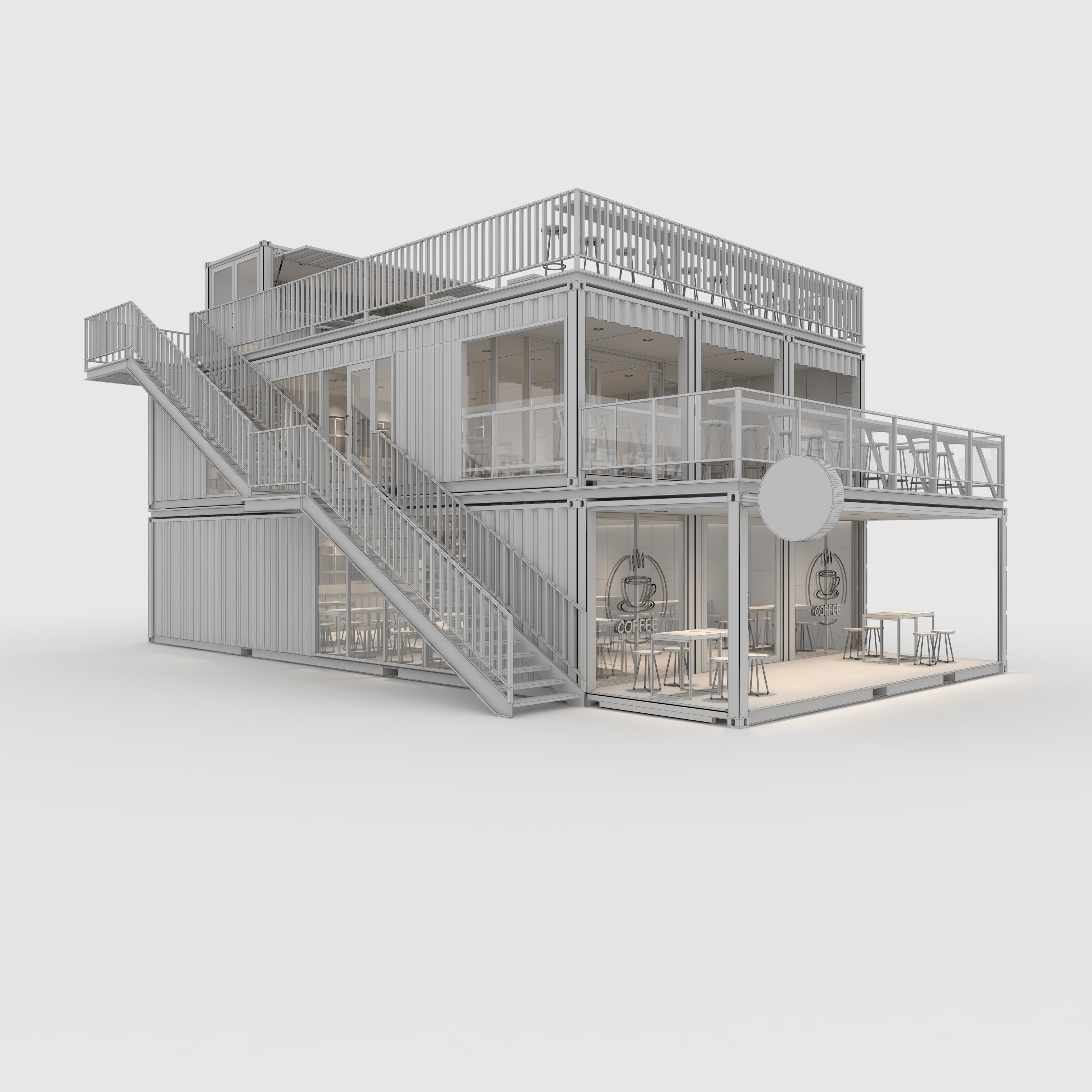 Container Cafe 10 3D model_1