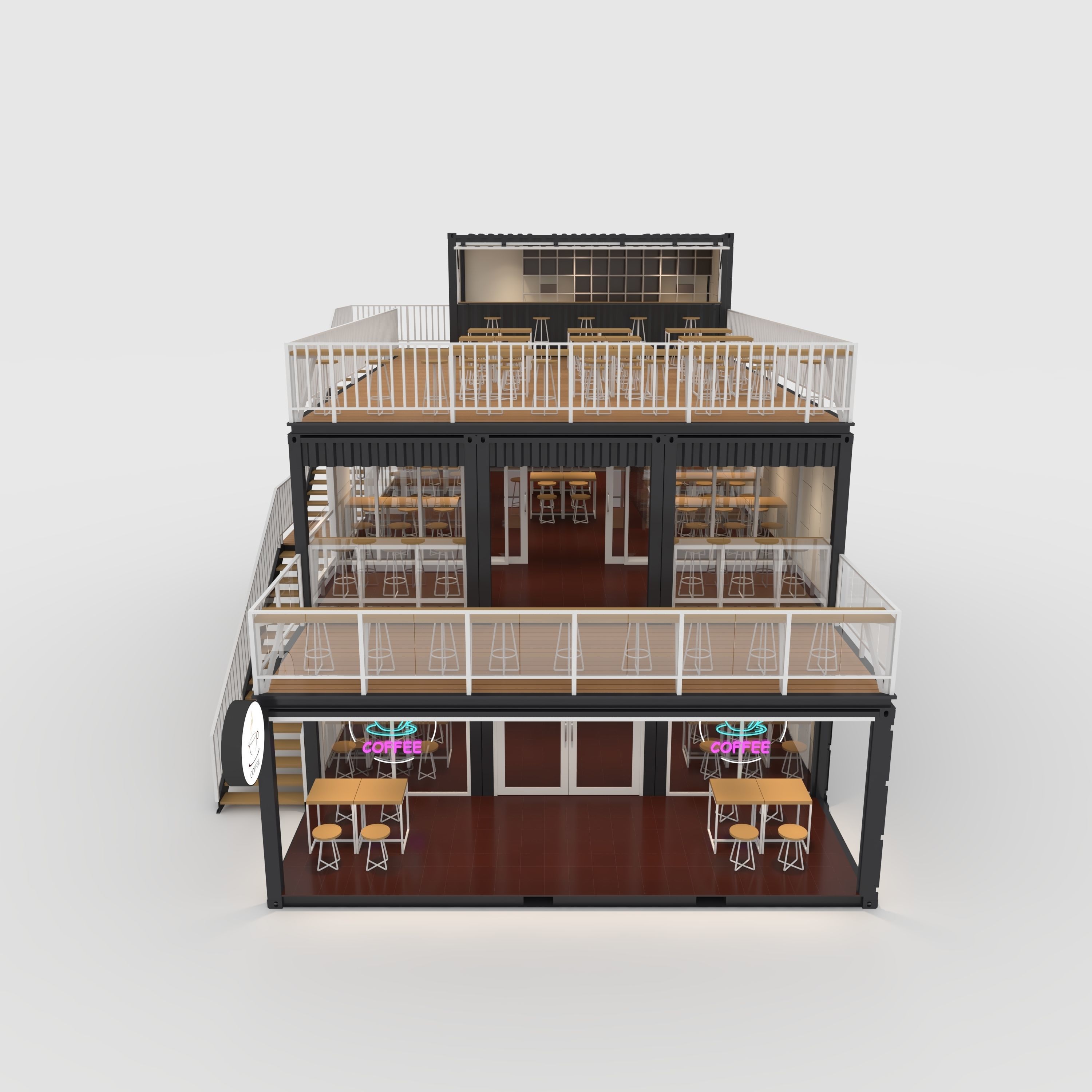 Container Cafe 10 3D model_12