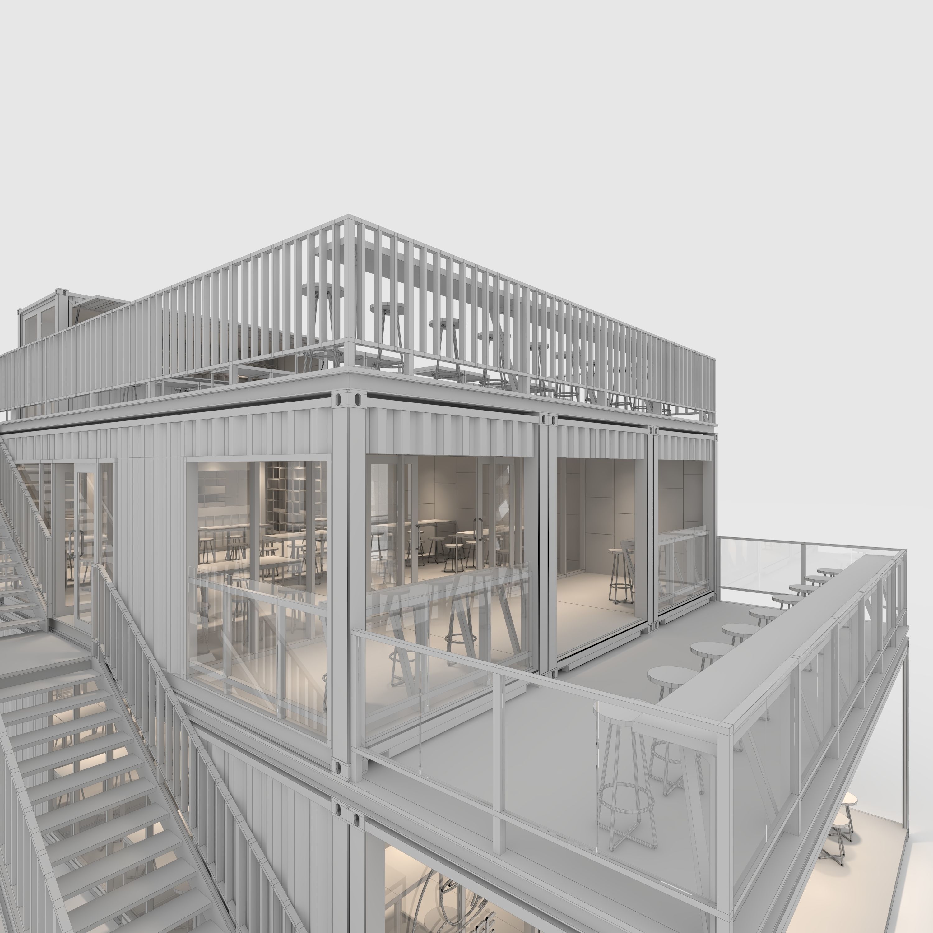 Container Cafe 10 3D model_27
