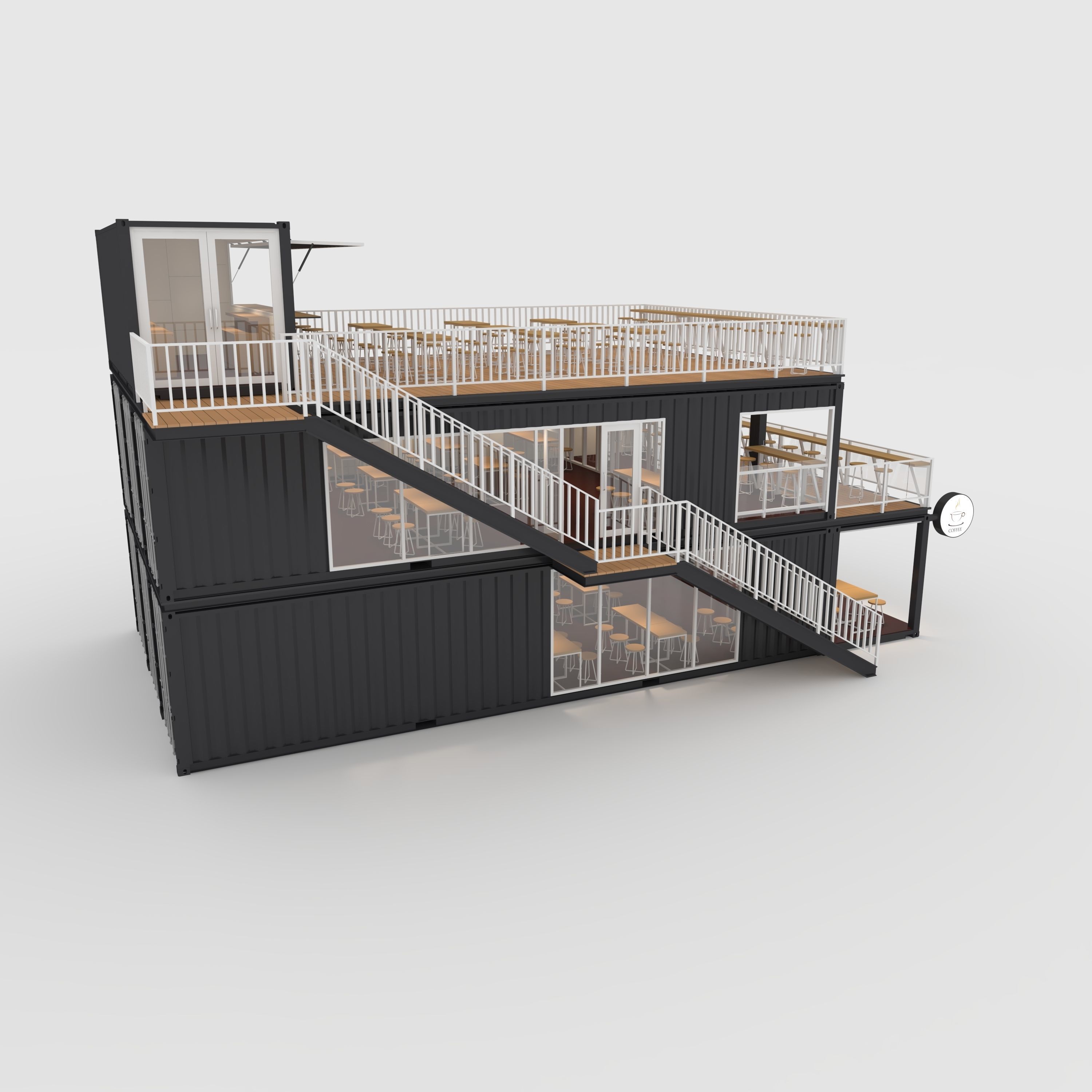 Container Cafe 10 3D model_16