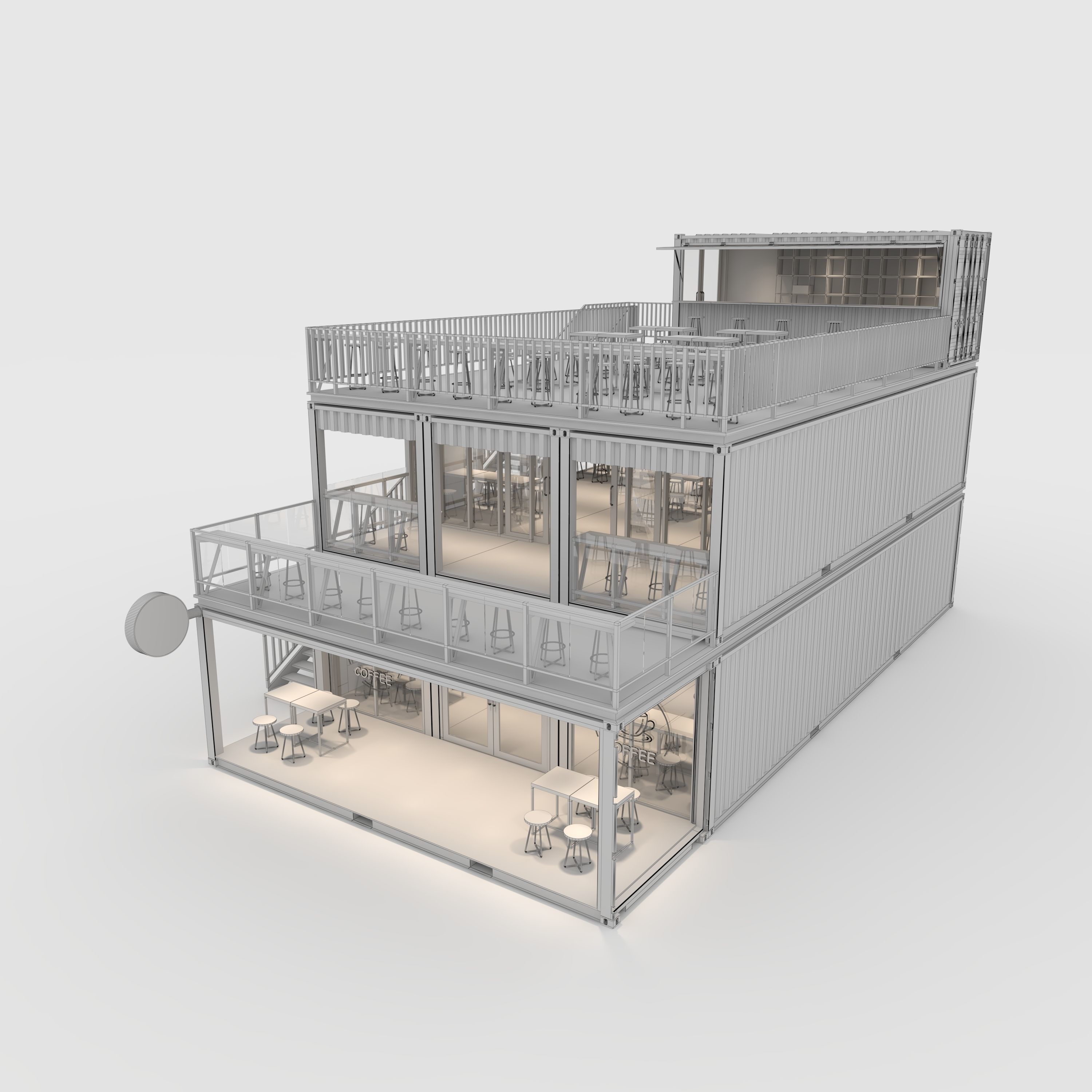 Container Cafe 10 3D model_15