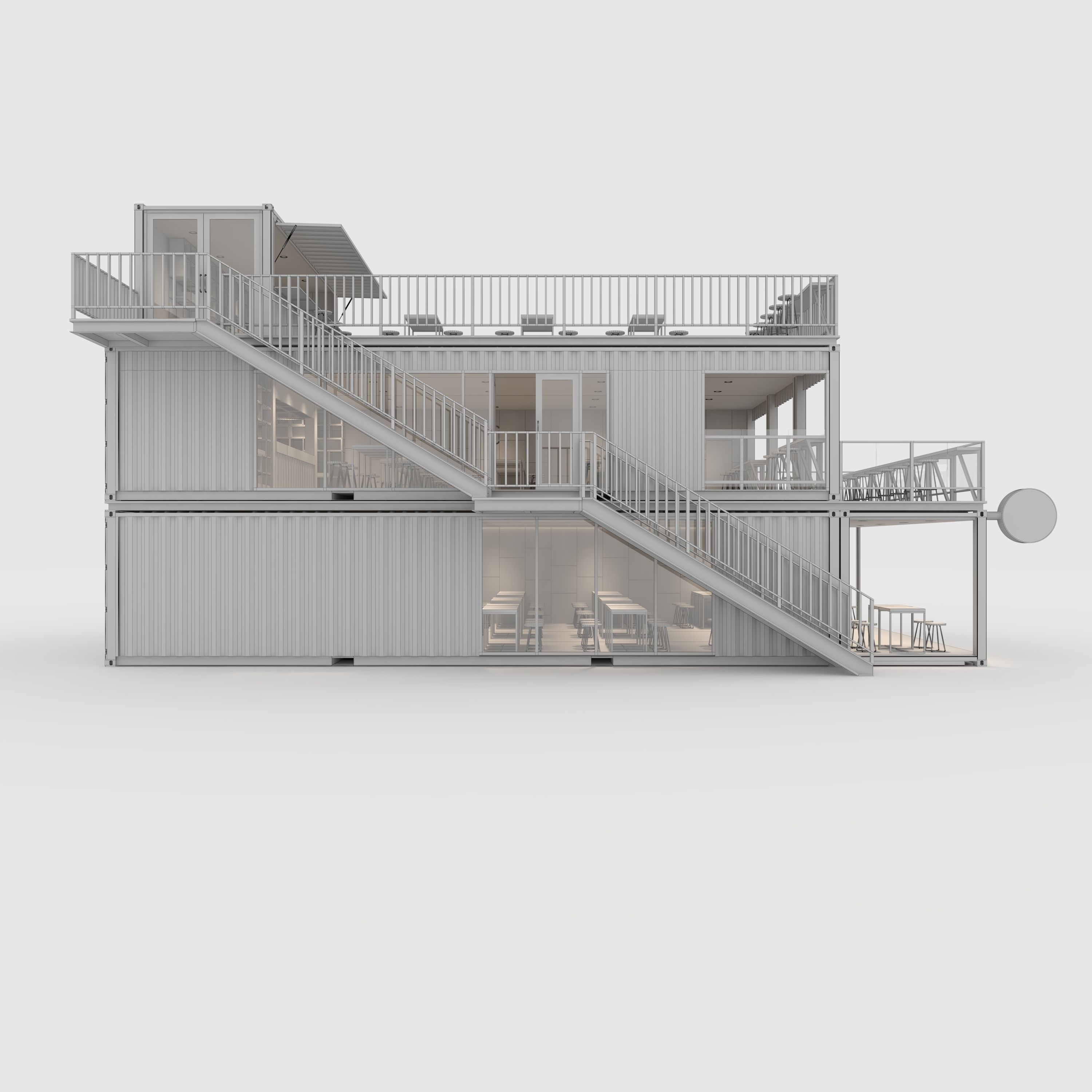 Container Cafe 10 3D model_9