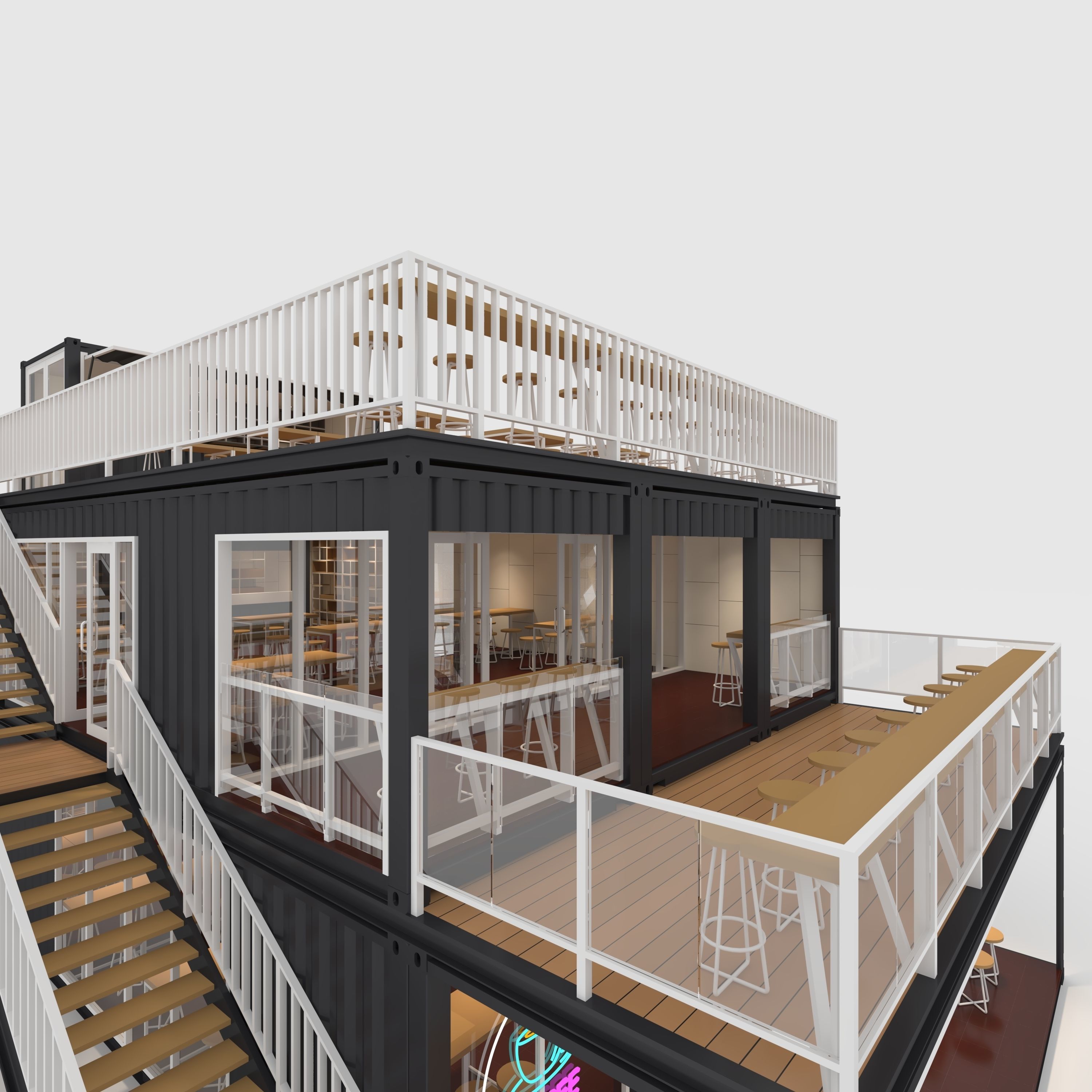 Container Cafe 10 3D model_26