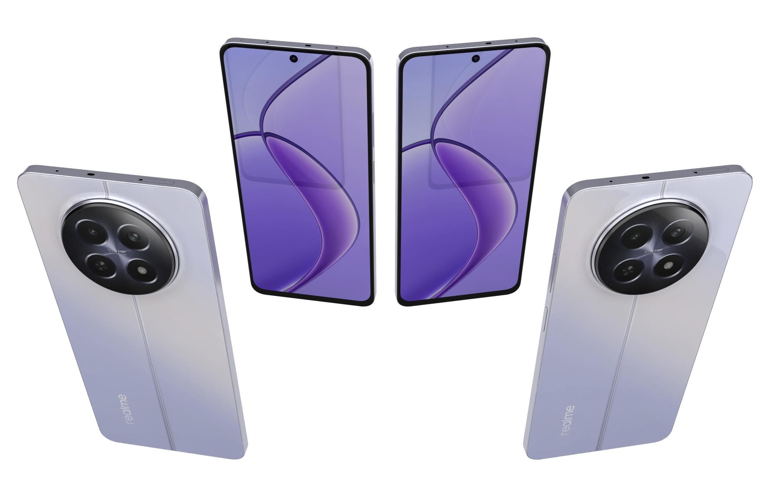 Realme 12 5G Violet 3D model_4