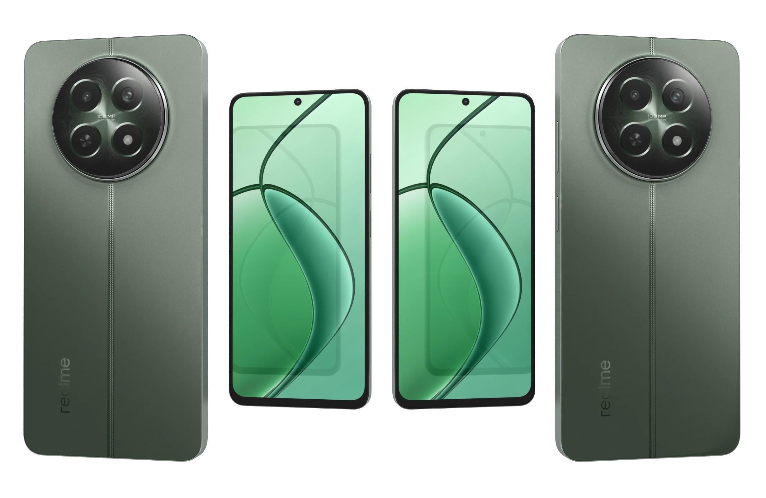 Realme 12 5G Green And Violet 3D model_22