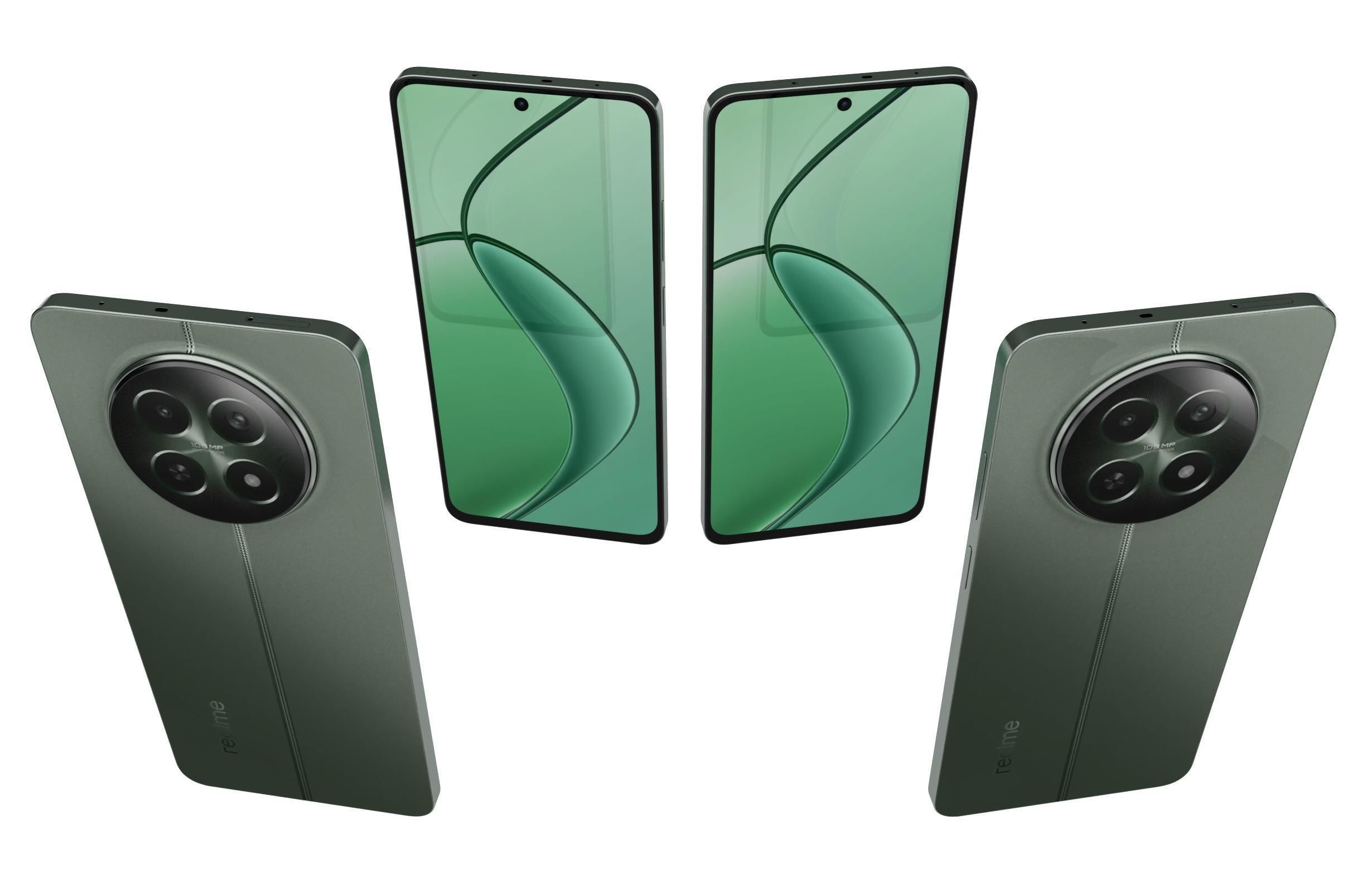 Realme 12 5G Green And Violet 3D model_24