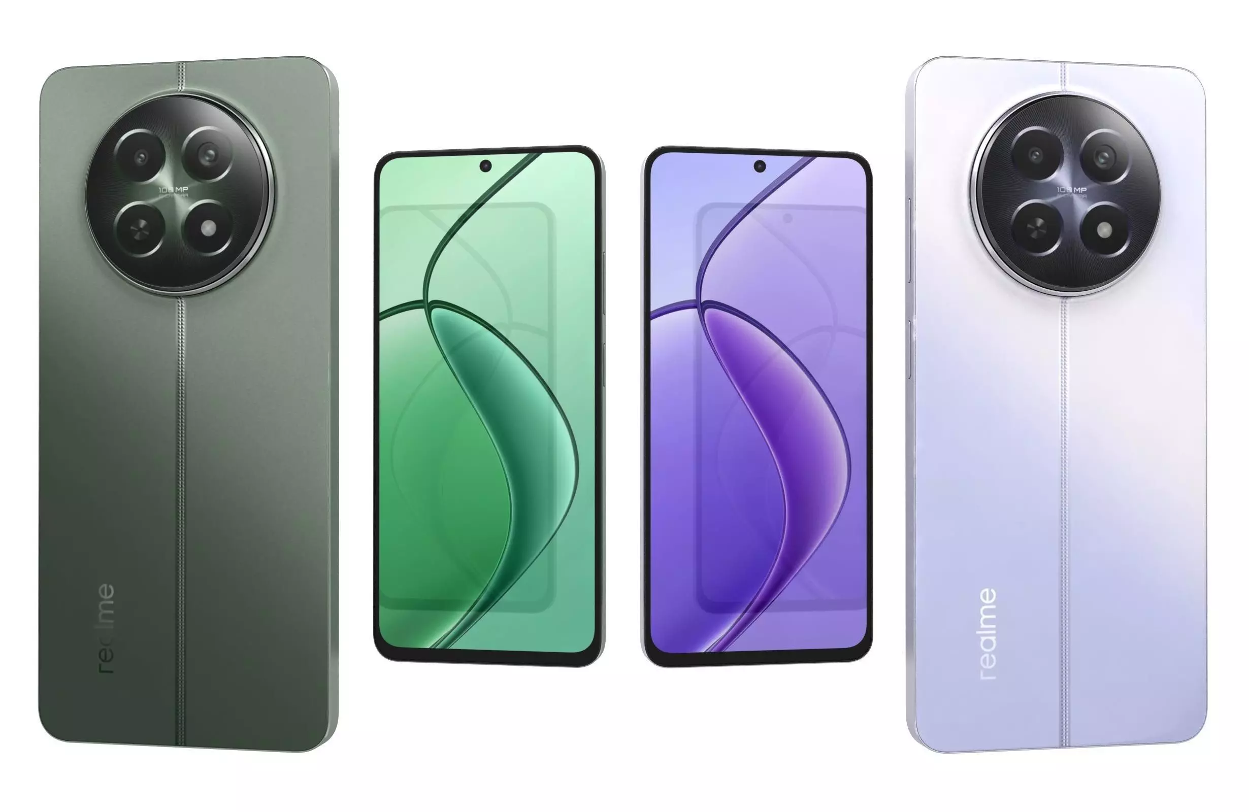Realme 12 5G Green And Violet 3D model_0