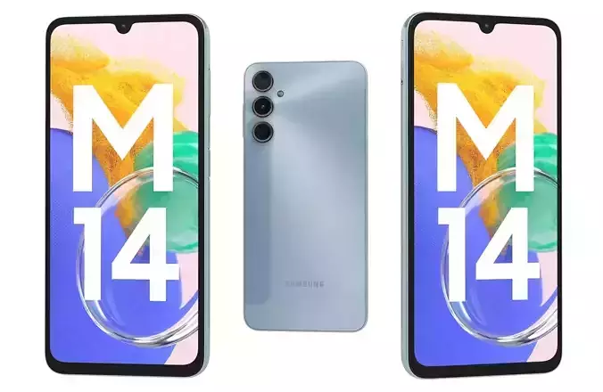 Samsung Galaxy M14 4G Blue 3D model