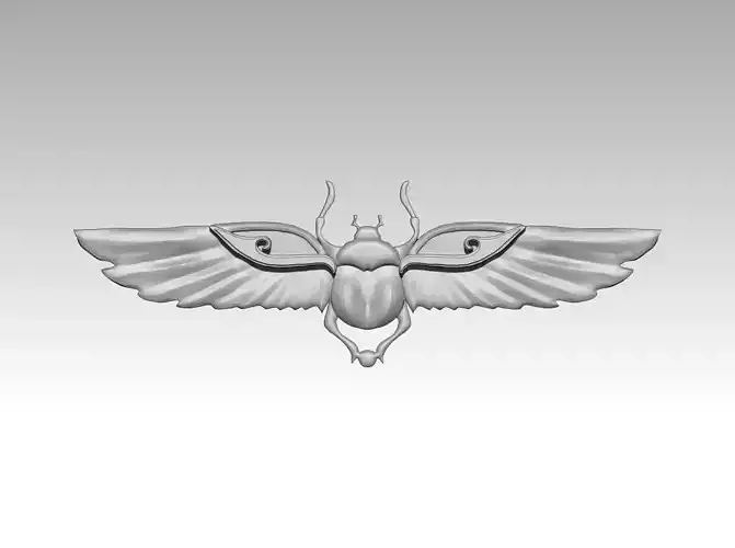 Egypt scarab bug relief artifact beetle amulet