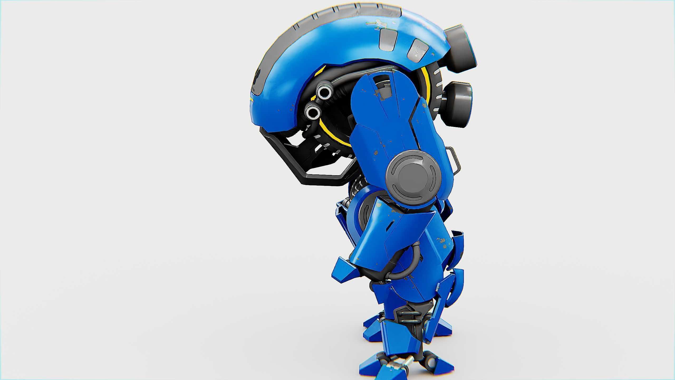 NEMO FIGHTER BOT Rigged for Unreal Engine - Unity - MIXAMO 3D model_12