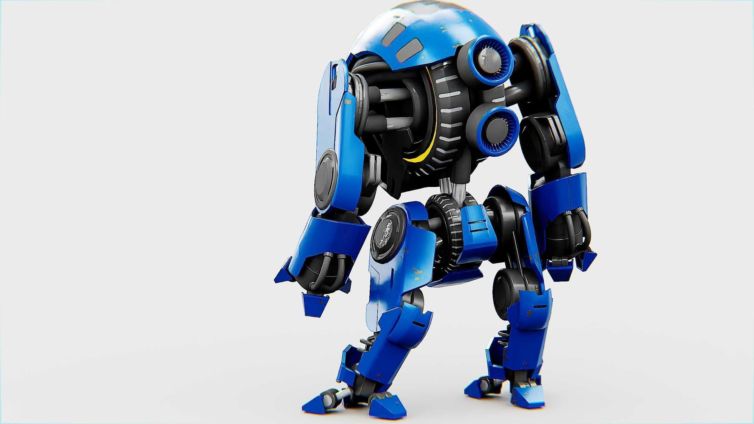 NEMO FIGHTER BOT Rigged for Unreal Engine - Unity - MIXAMO 3D model_15