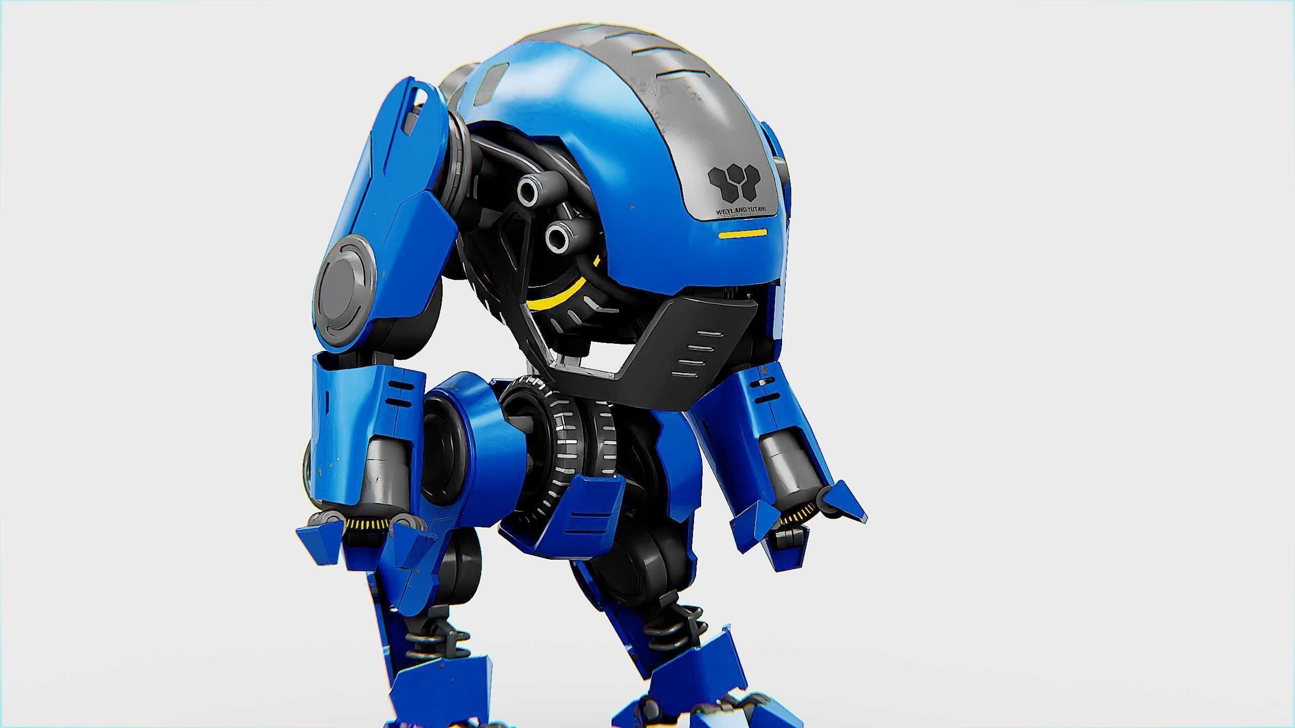NEMO FIGHTER BOT Rigged for Unreal Engine - Unity - MIXAMO 3D model_21