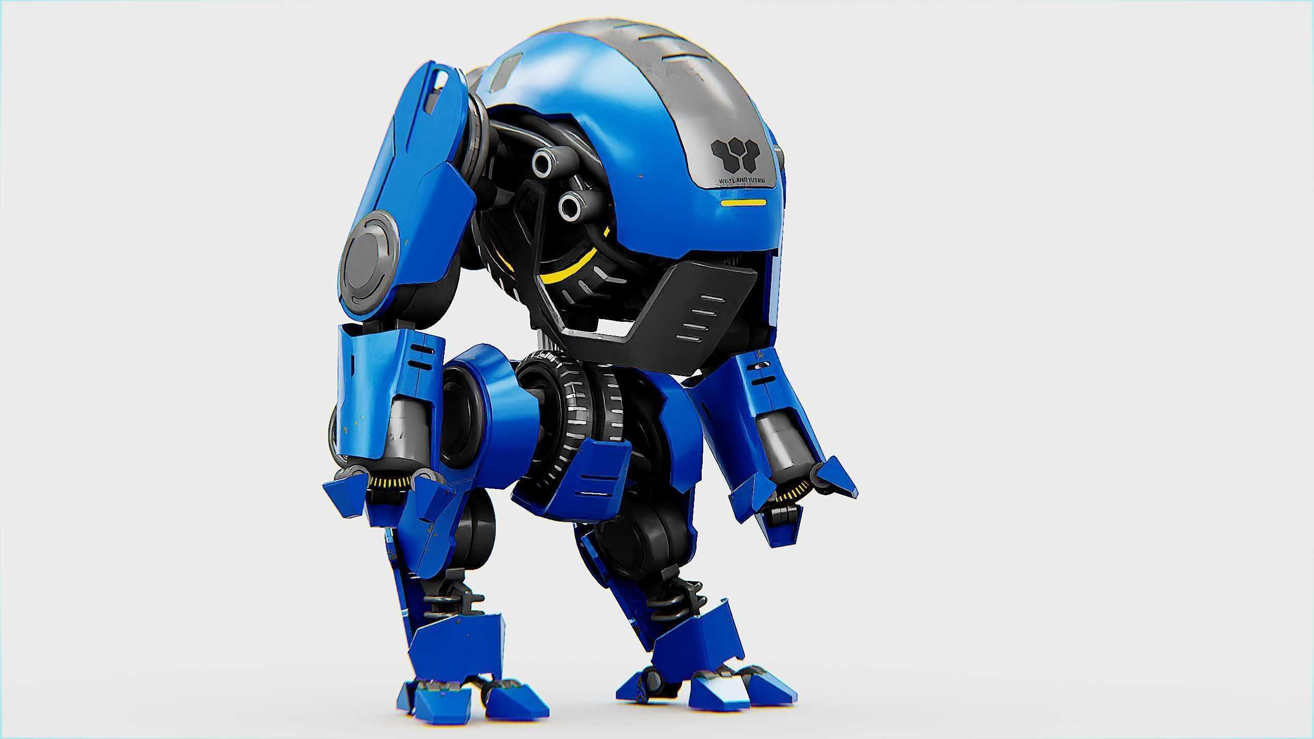 NEMO FIGHTER BOT Rigged for Unreal Engine - Unity - MIXAMO 3D model_2