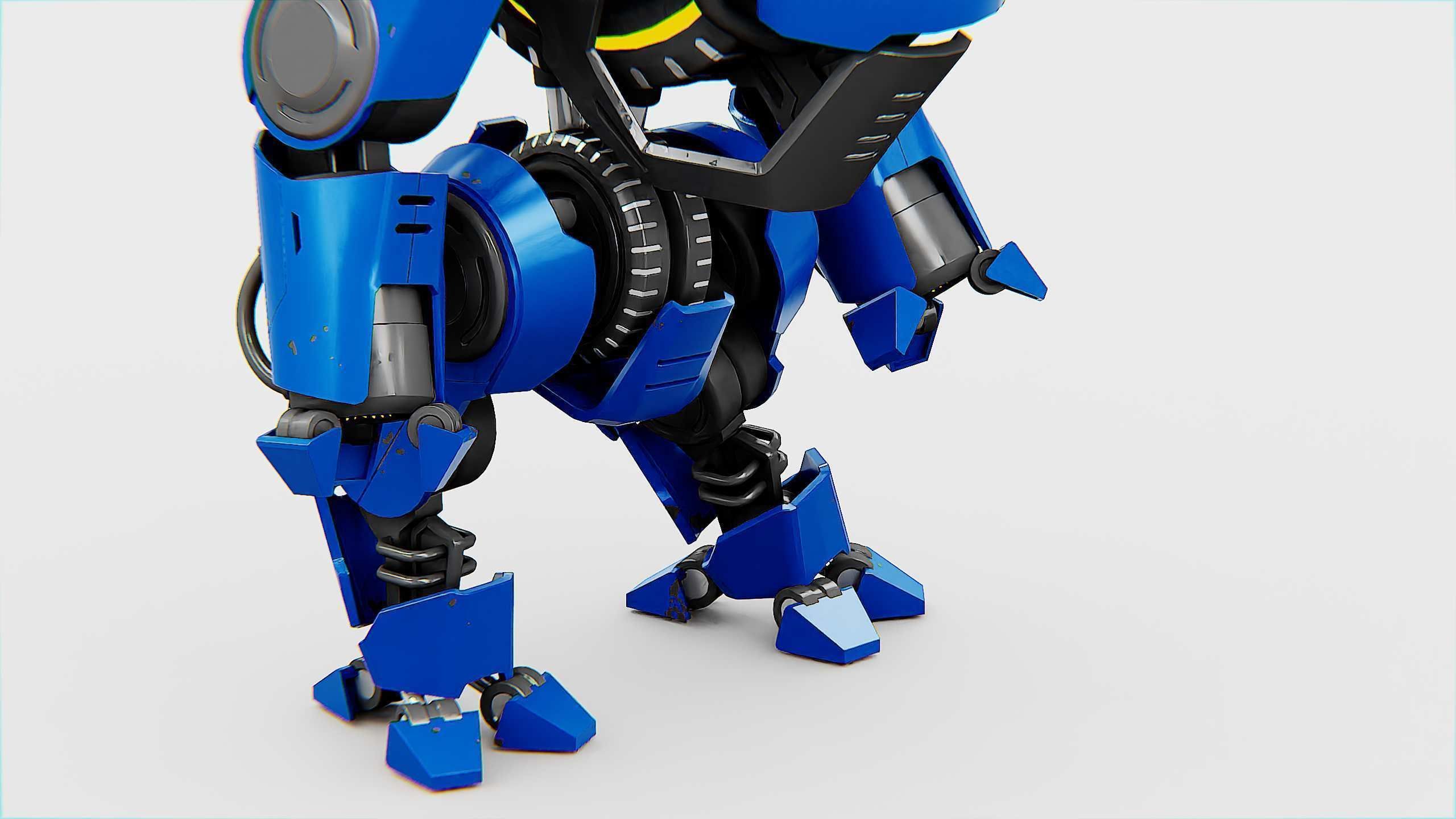 NEMO FIGHTER BOT Rigged for Unreal Engine - Unity - MIXAMO 3D model_24