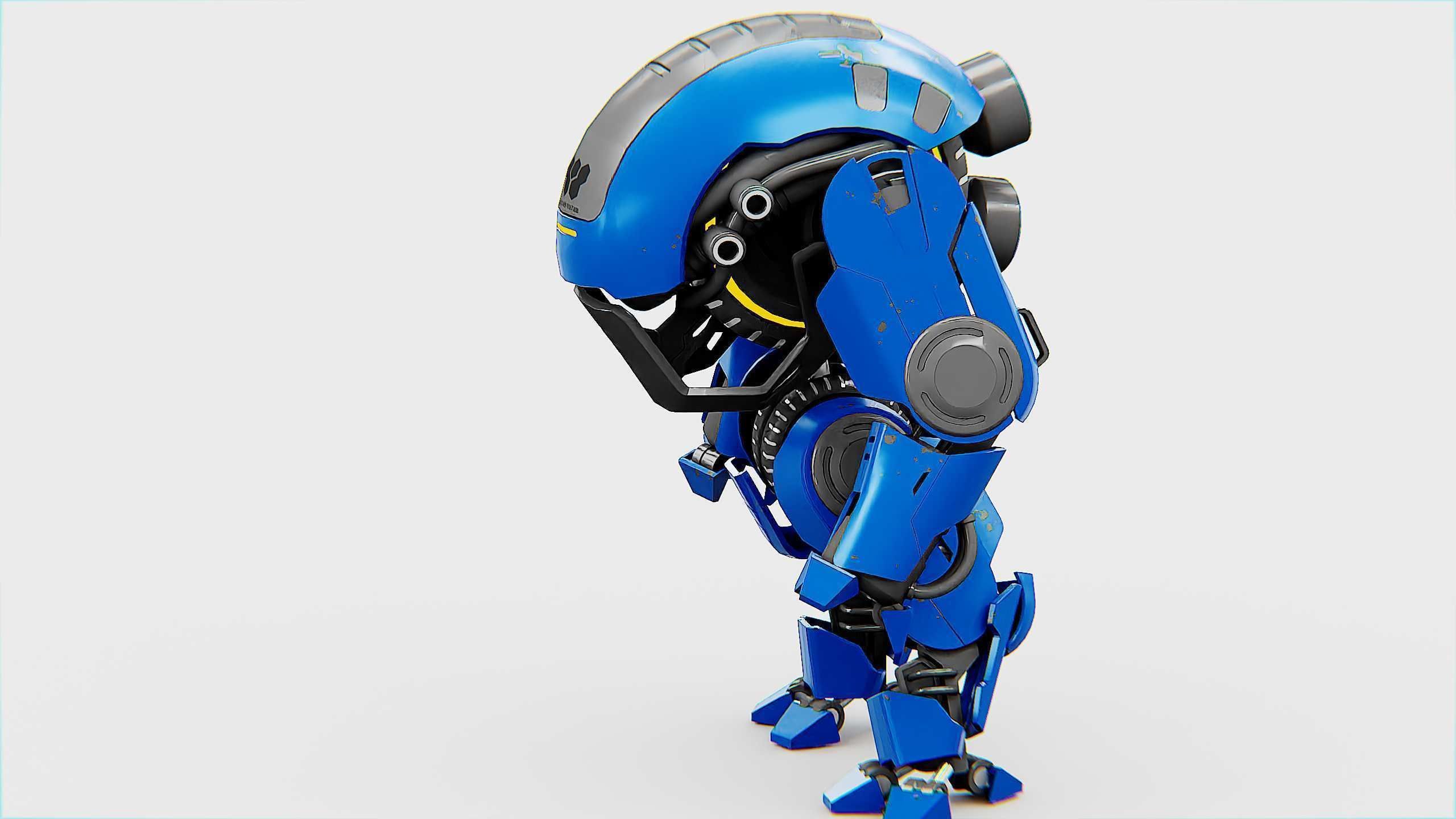NEMO FIGHTER BOT Rigged for Unreal Engine - Unity - MIXAMO 3D model_11
