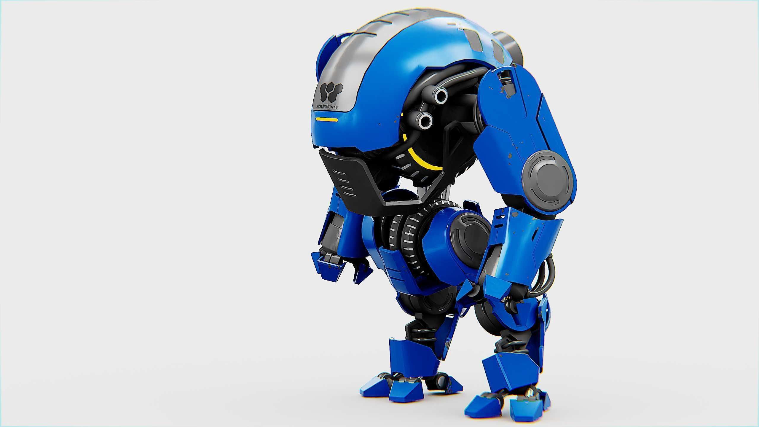 NEMO FIGHTER BOT Rigged for Unreal Engine - Unity - MIXAMO 3D model_9