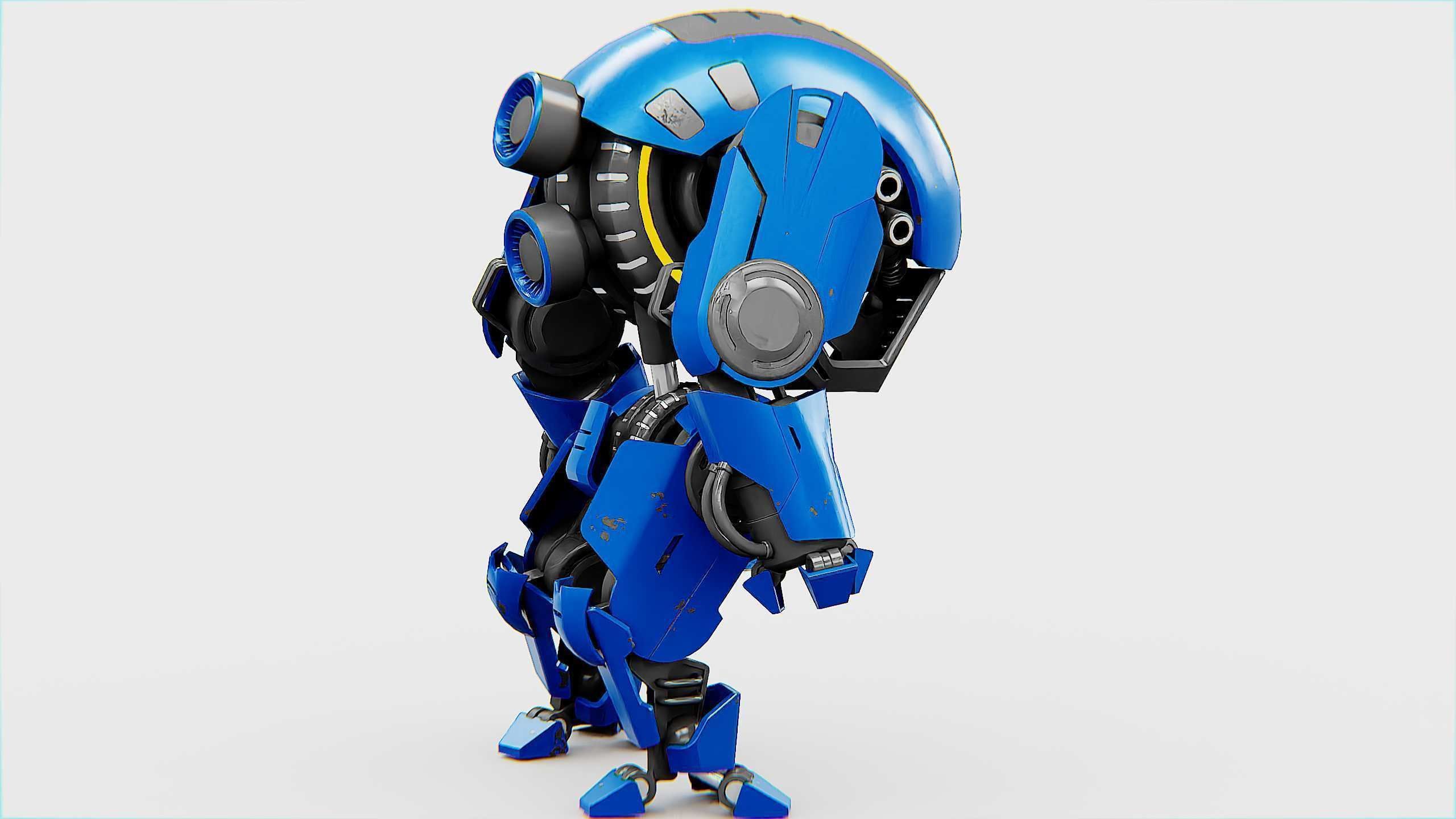 NEMO FIGHTER BOT Rigged for Unreal Engine - Unity - MIXAMO 3D model_19