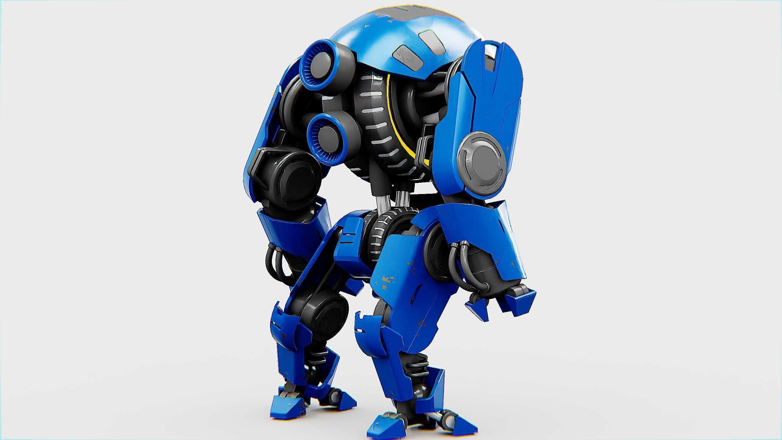 NEMO FIGHTER BOT Rigged for Unreal Engine - Unity - MIXAMO 3D model_18