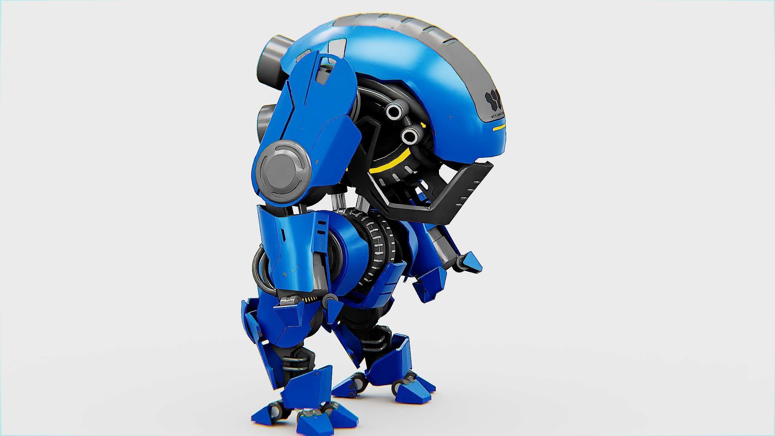 NEMO FIGHTER BOT Rigged for Unreal Engine - Unity - MIXAMO 3D model_20