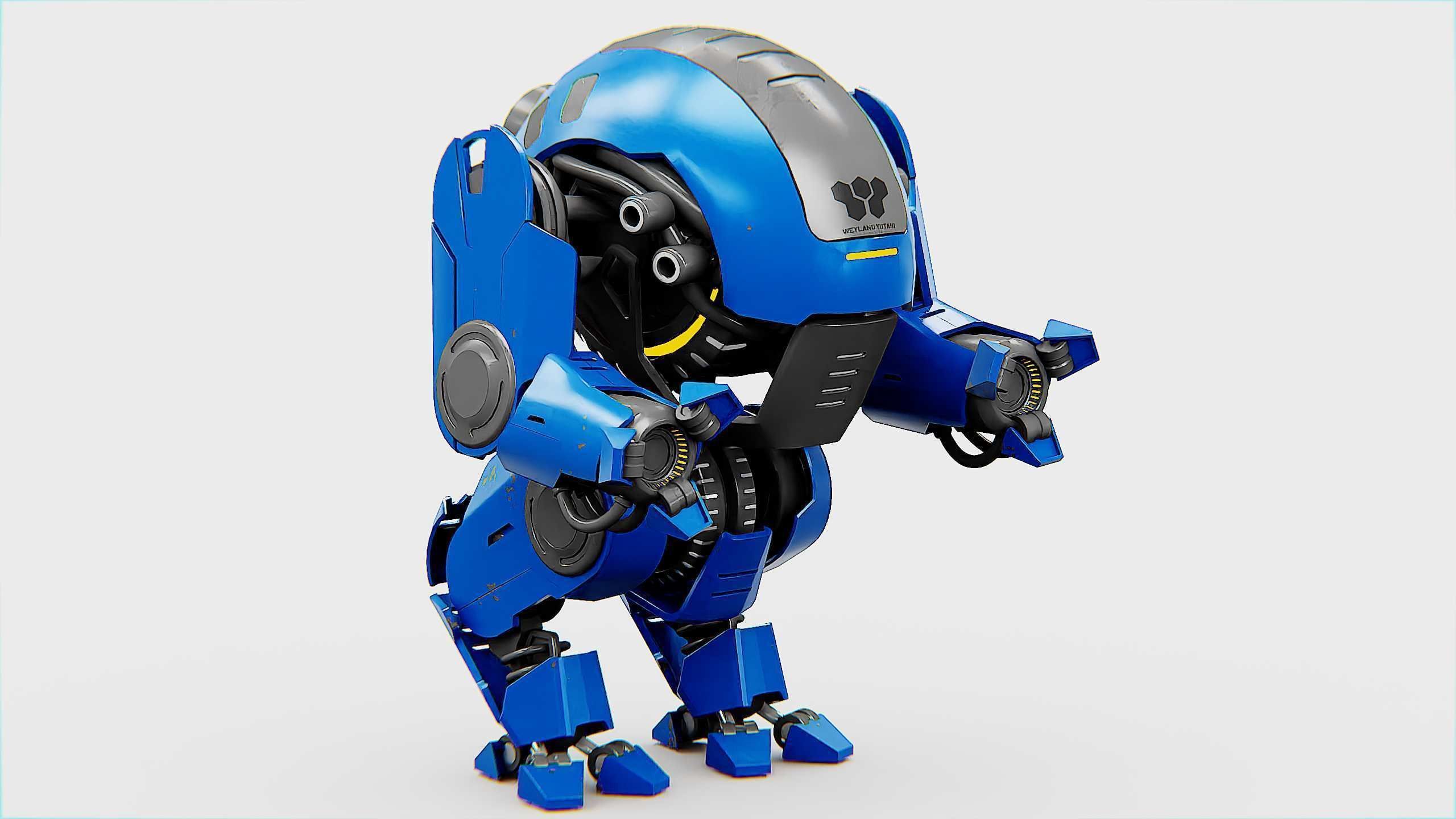 NEMO FIGHTER BOT Rigged for Unreal Engine - Unity - MIXAMO 3D model_28