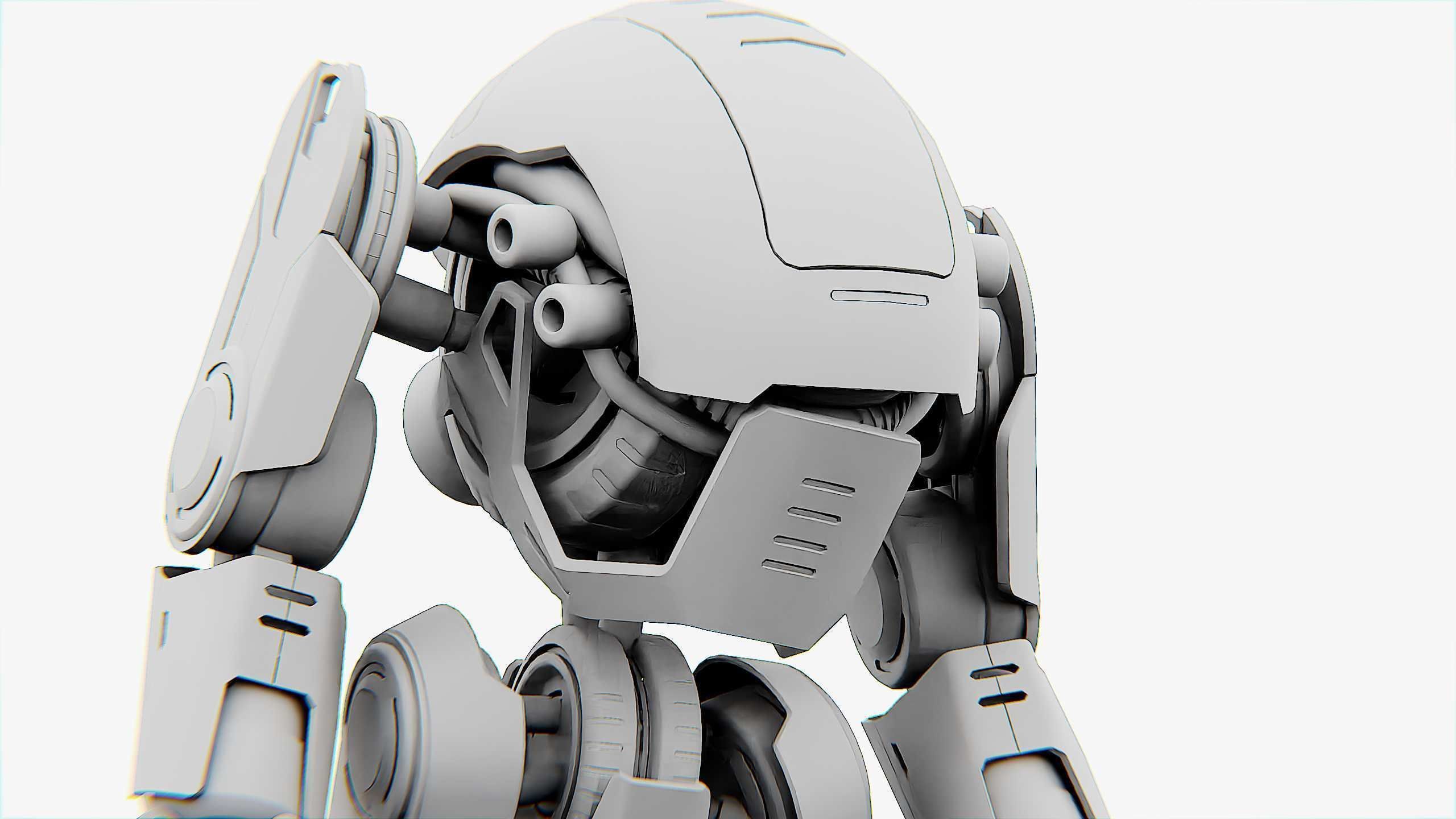 NEMO FIGHTER BOT Rigged for Unreal Engine - Unity - MIXAMO 3D model_34