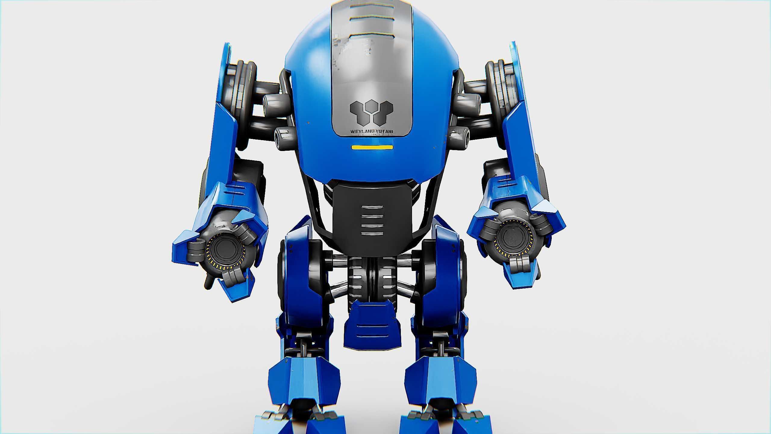NEMO FIGHTER BOT Rigged for Unreal Engine - Unity - MIXAMO 3D model_31