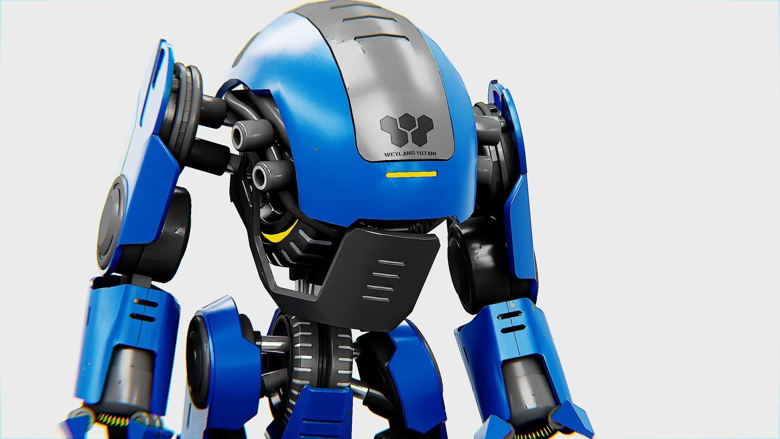 NEMO FIGHTER BOT Rigged for Unreal Engine - Unity - MIXAMO 3D model_22