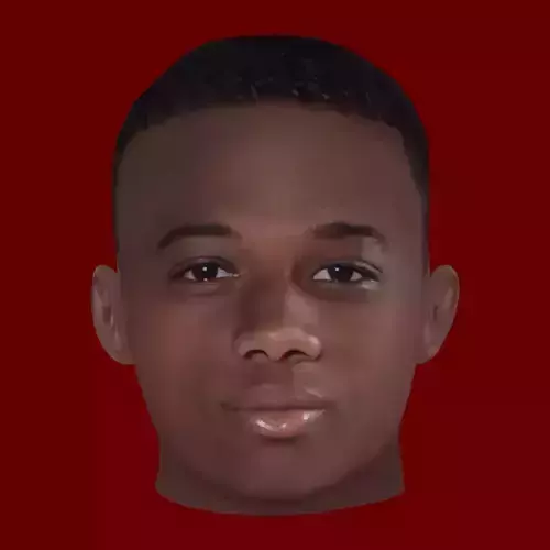 Amad Diallo Head - Low poly head for game