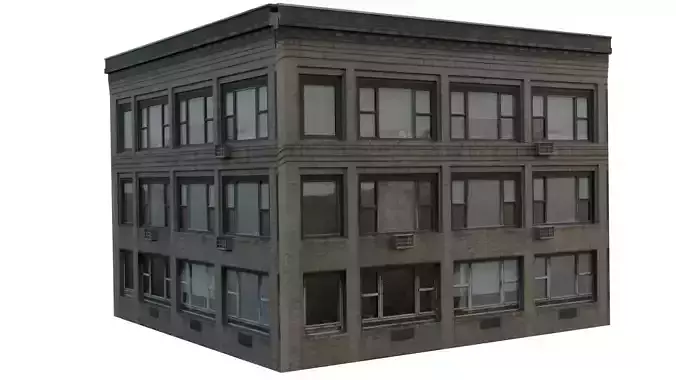 Building 1 Low-poly 3D model